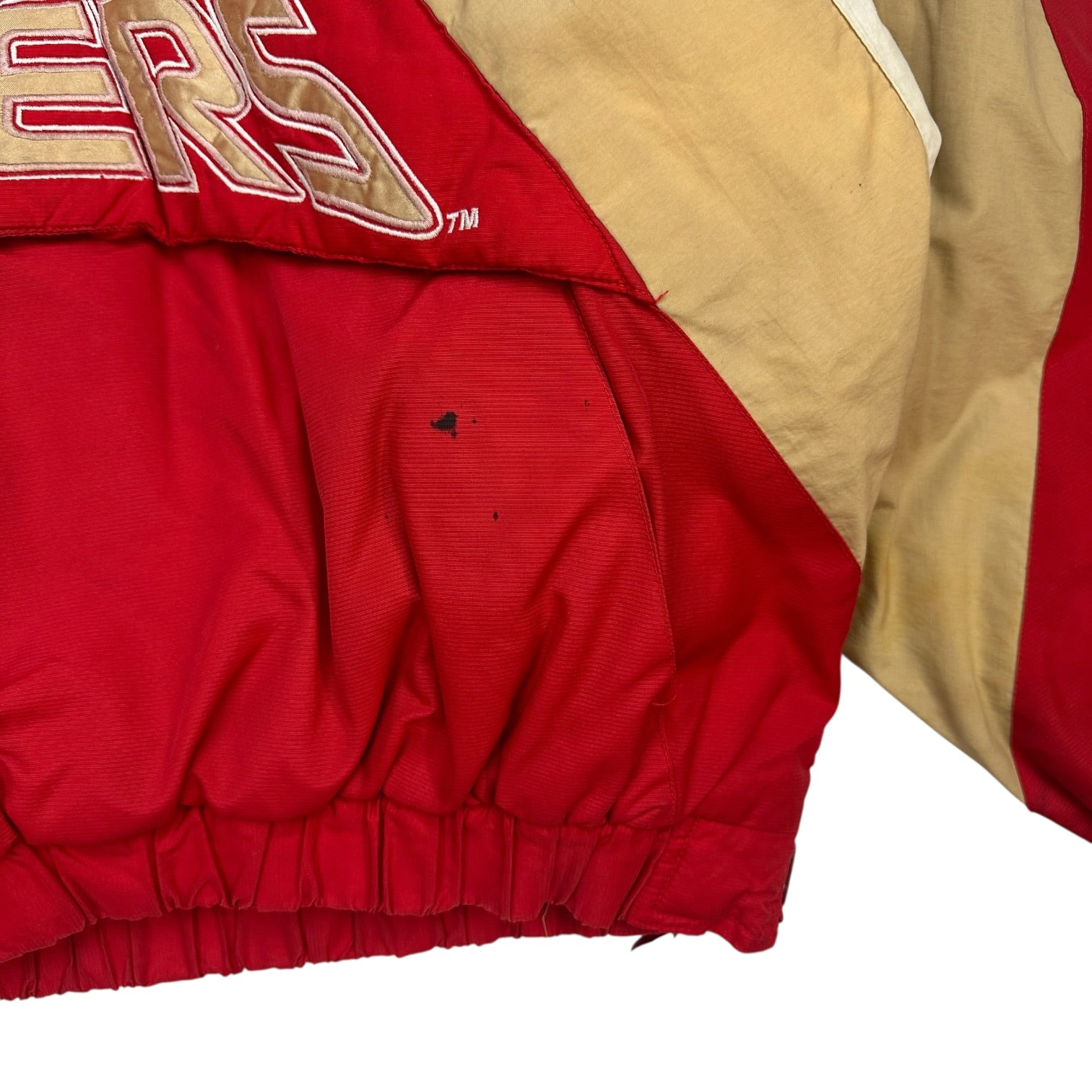 Vintage Starter San Francisco 49ers Pull Over Jacket Red
