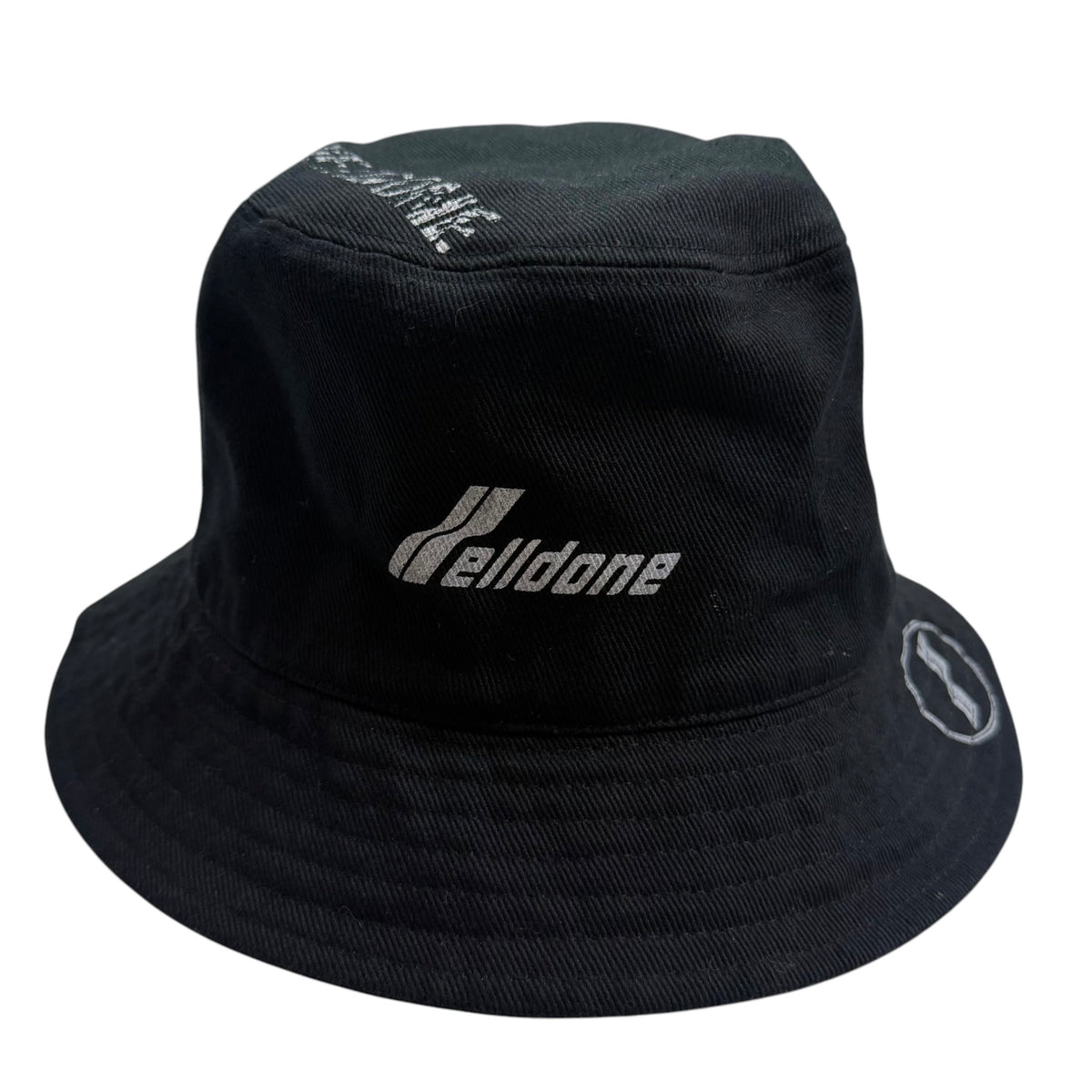 We11done Logo Stamp Bucket Hat Black