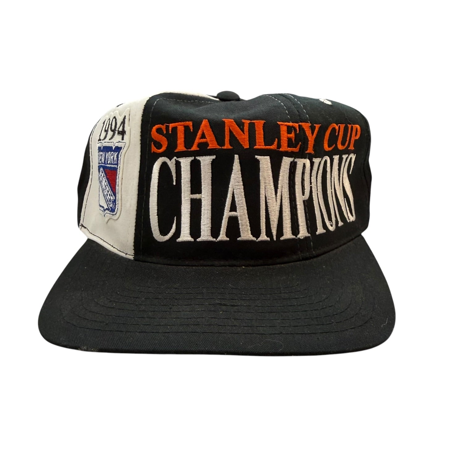 1994 New York Rangers Stanley Cup Champions SnapBack Hat Black/White