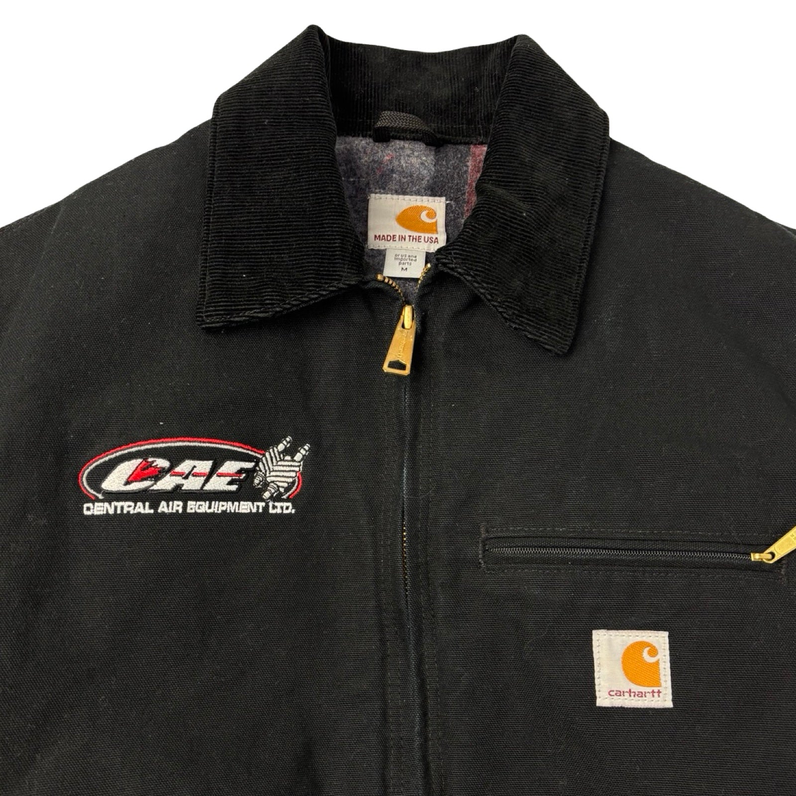 Vintage Carhartt J01 Detroit Work Jacket Black