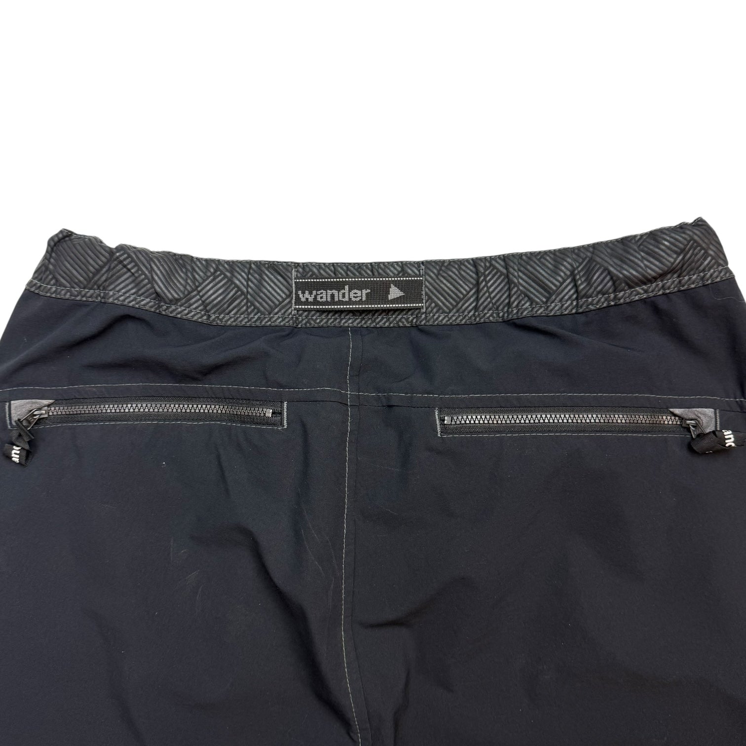 And Wander Bermuda Belted Shorts Black