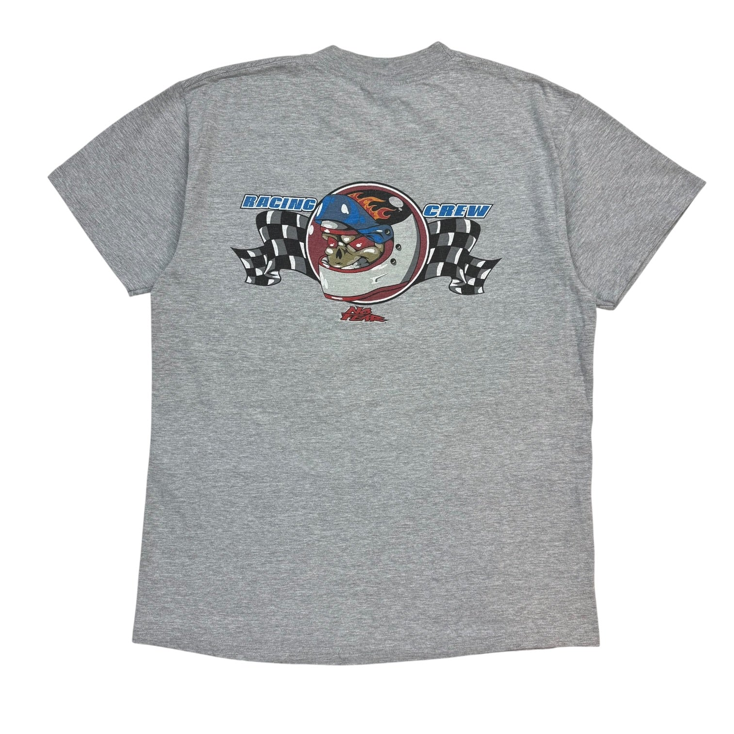 Vintage No Fear Racing Crew Tee Greu