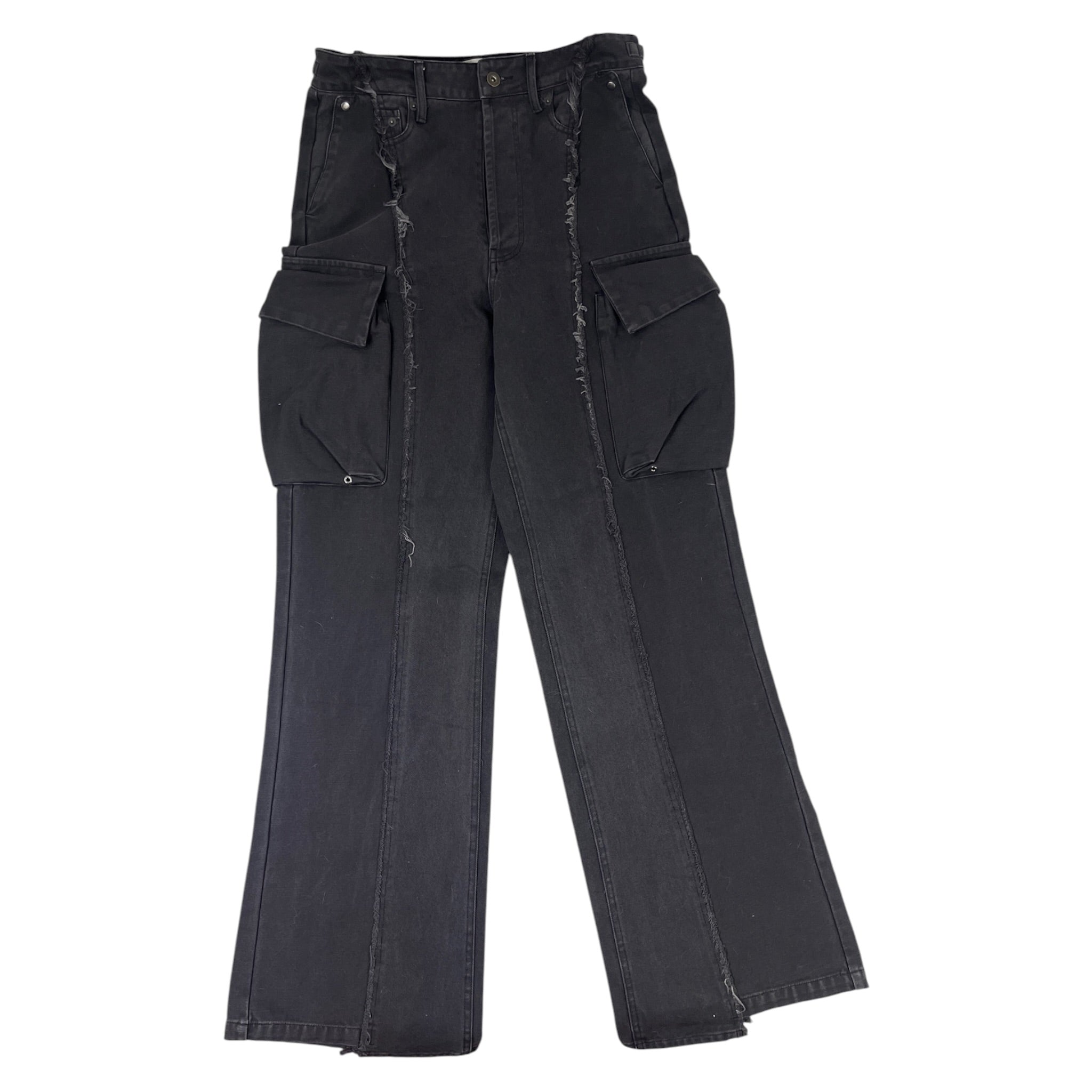 Vuja Dé 006 The Diviser Inside-Out Denim Cargo Pants Black