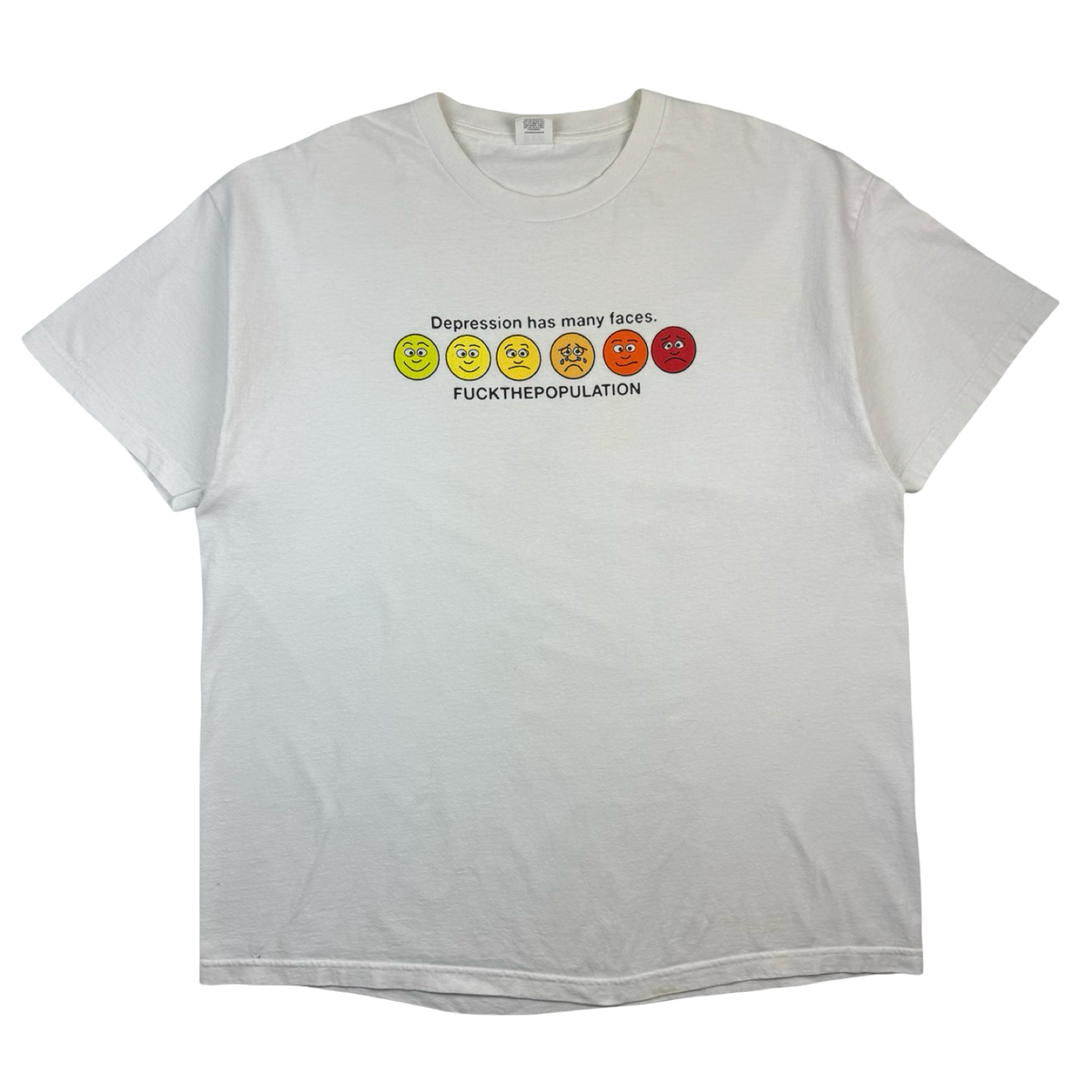 FTP Depression Has Many Faces T-Shirt White