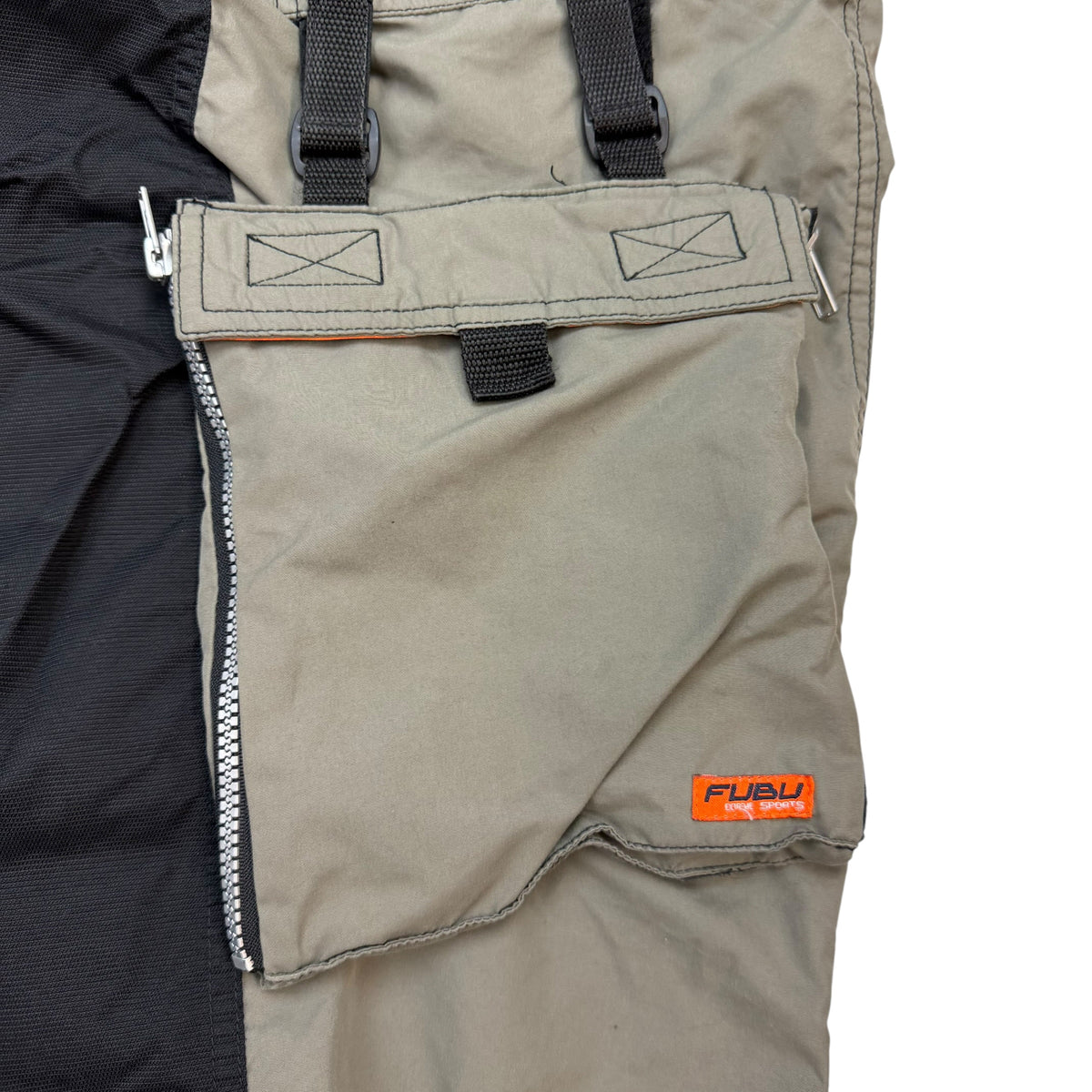 Vintage Fubu Tactical Cargo Pants Tan