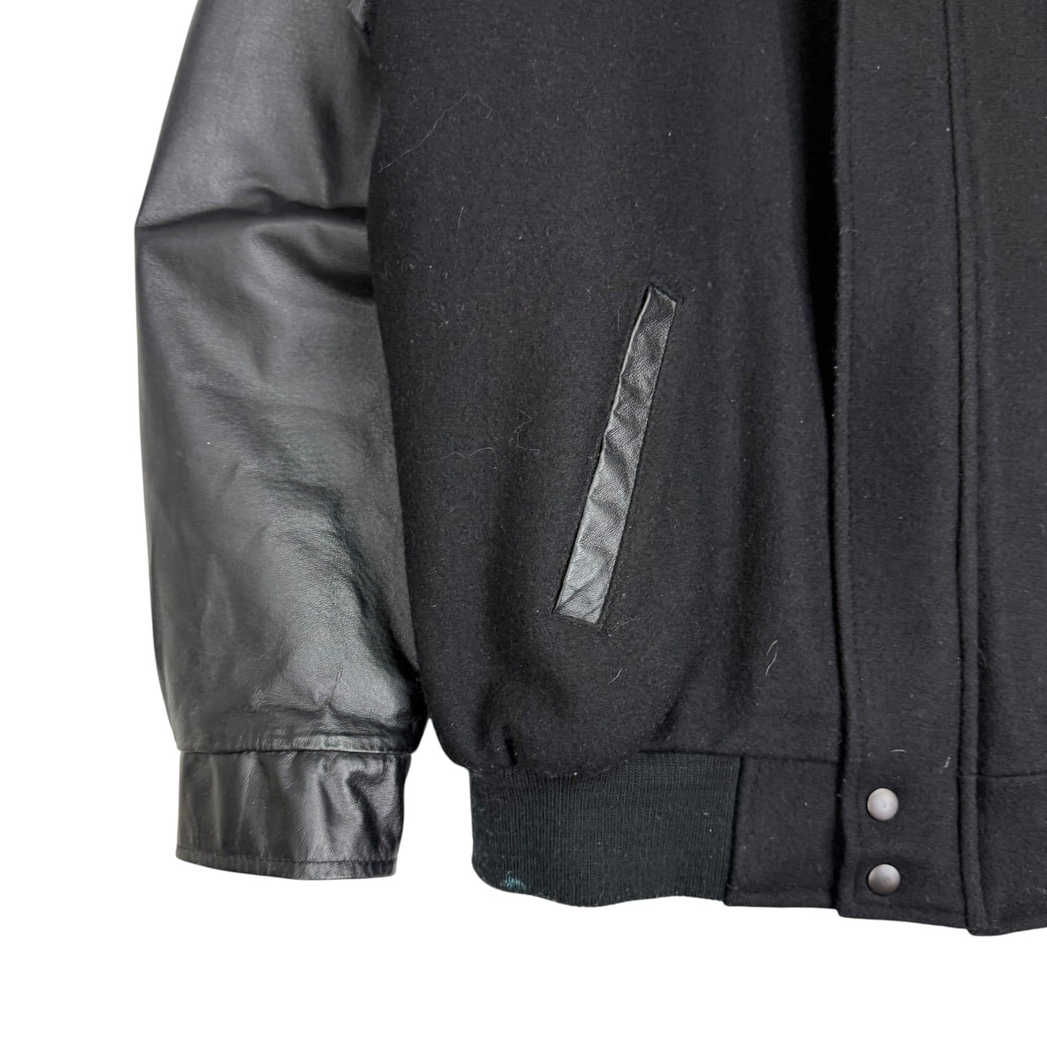 Vintage Spits Sunflower Seeds Bomber Jacket Black