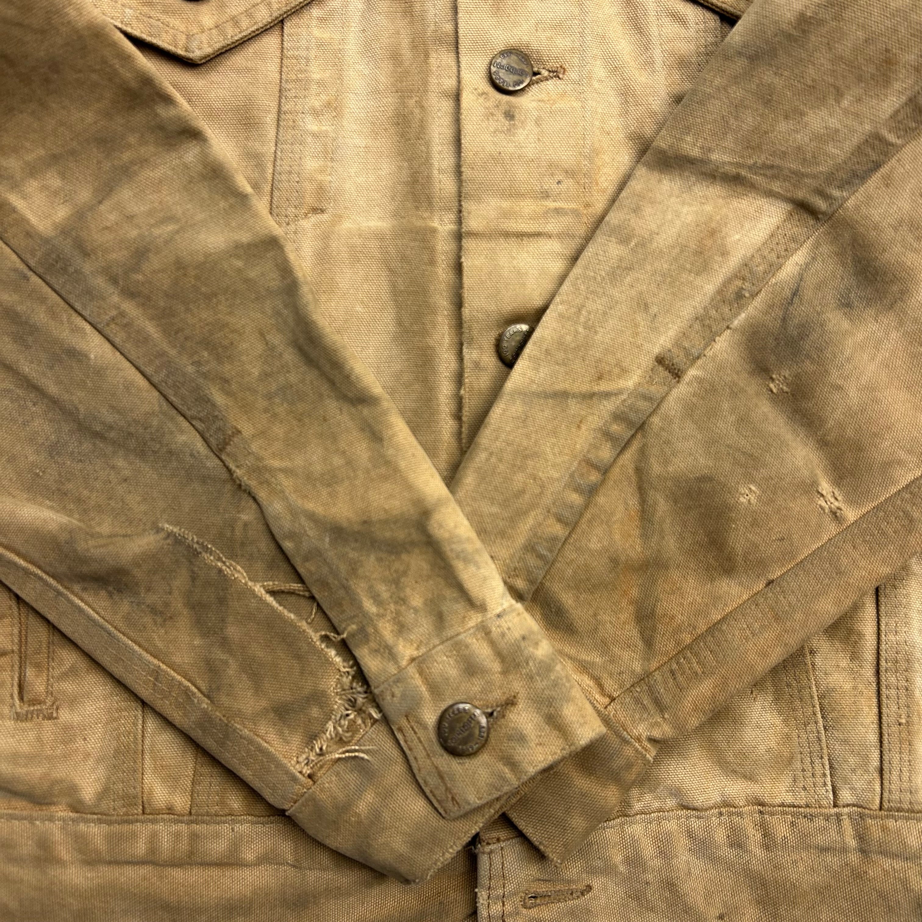 Vintage Carhartt 1989 Type 3 Jacket Stained Tan