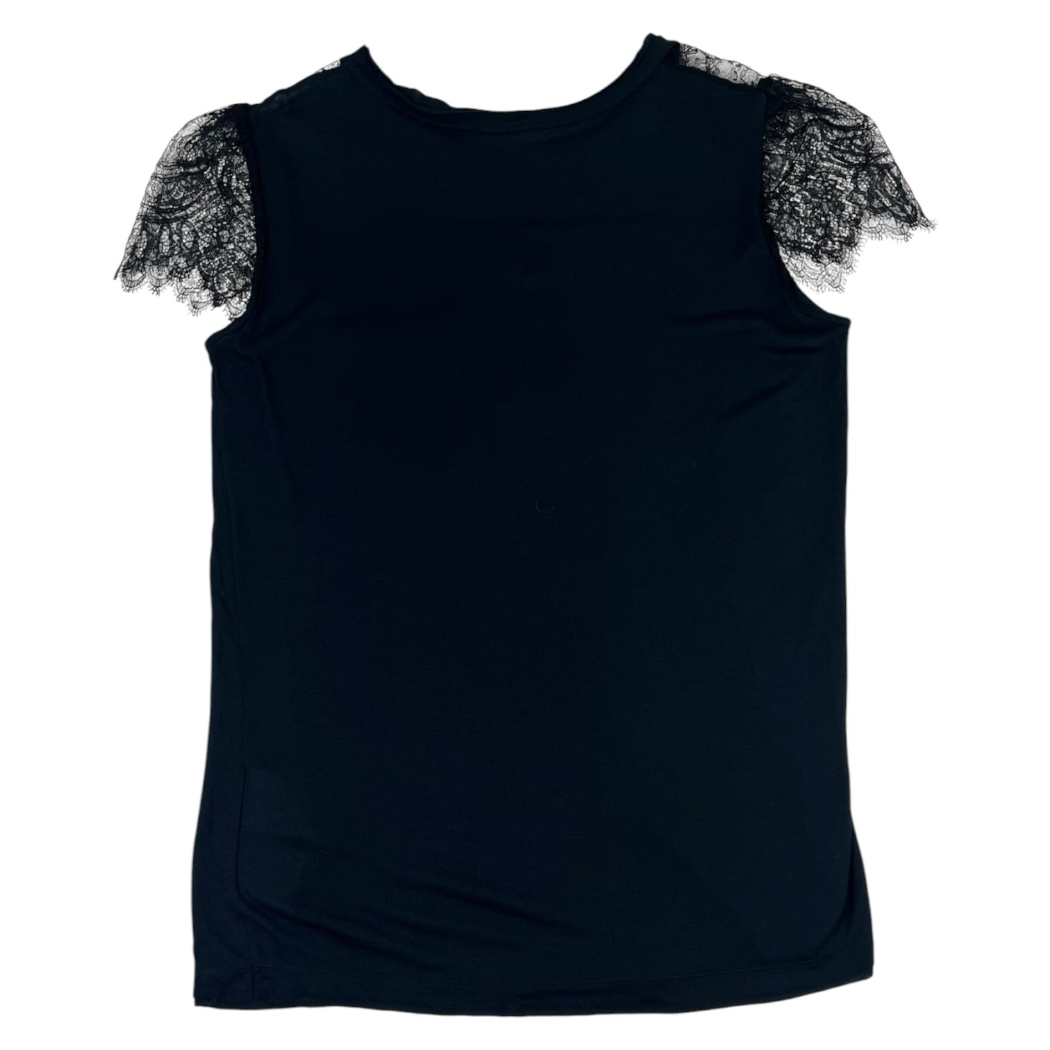 (W) RED Valentino Lace Detail T-Shirt