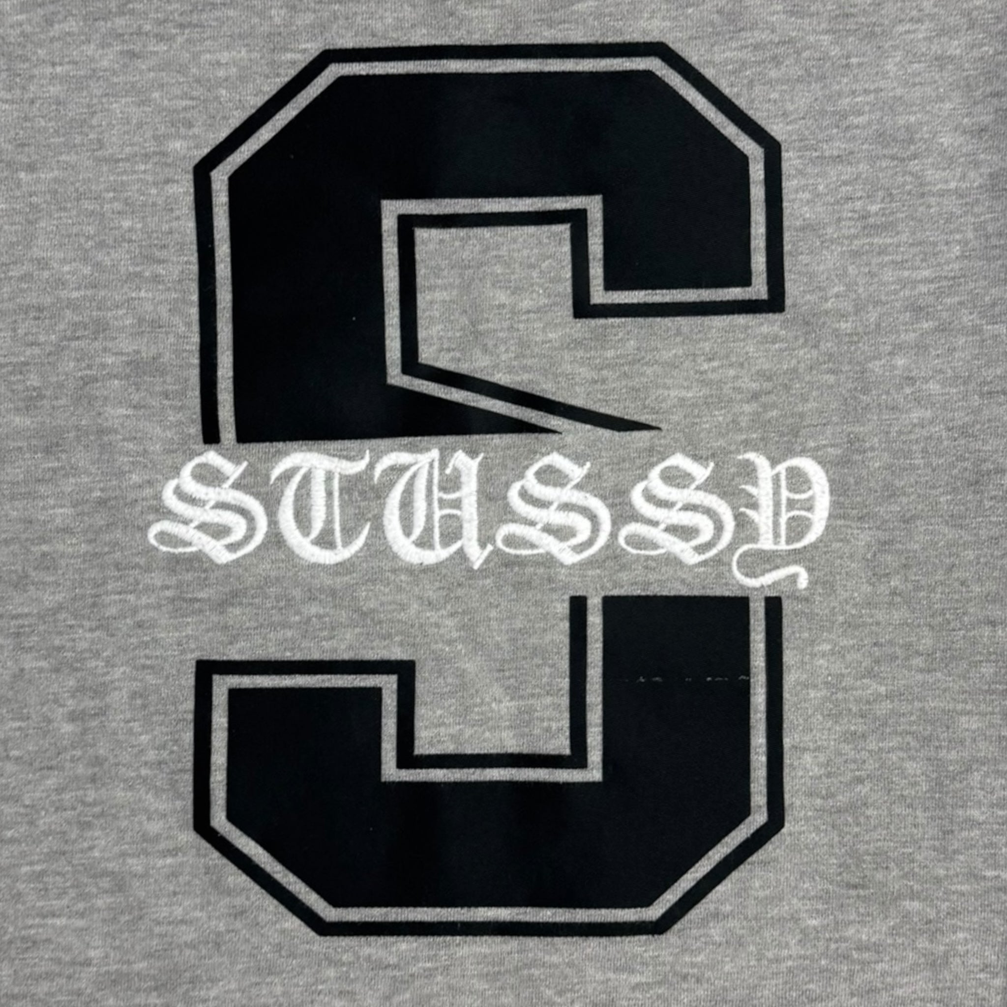 Stussy Embroidered Spellout S Logo Crewneck