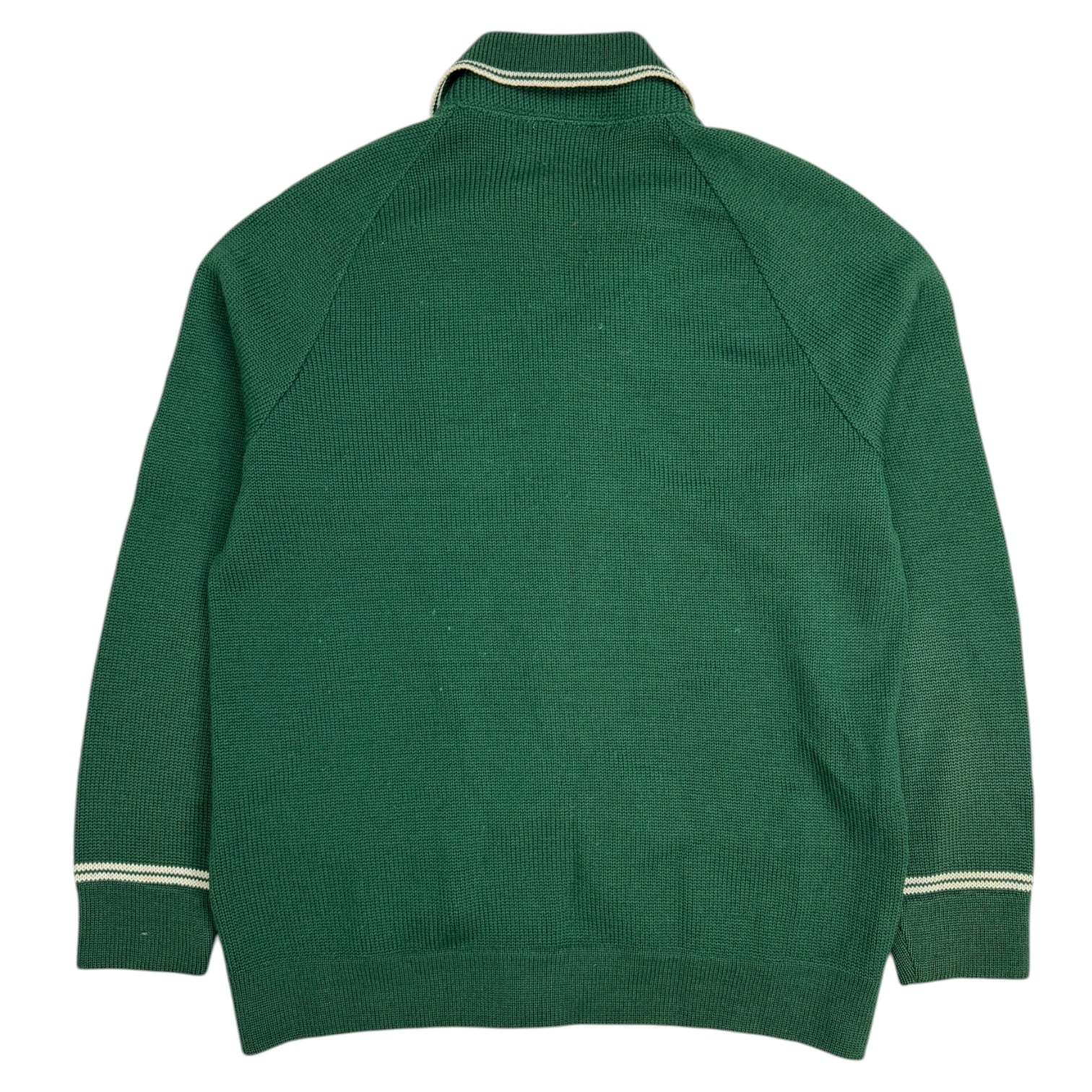 1970s Vintage Wool Knit Curling Sweater Green
