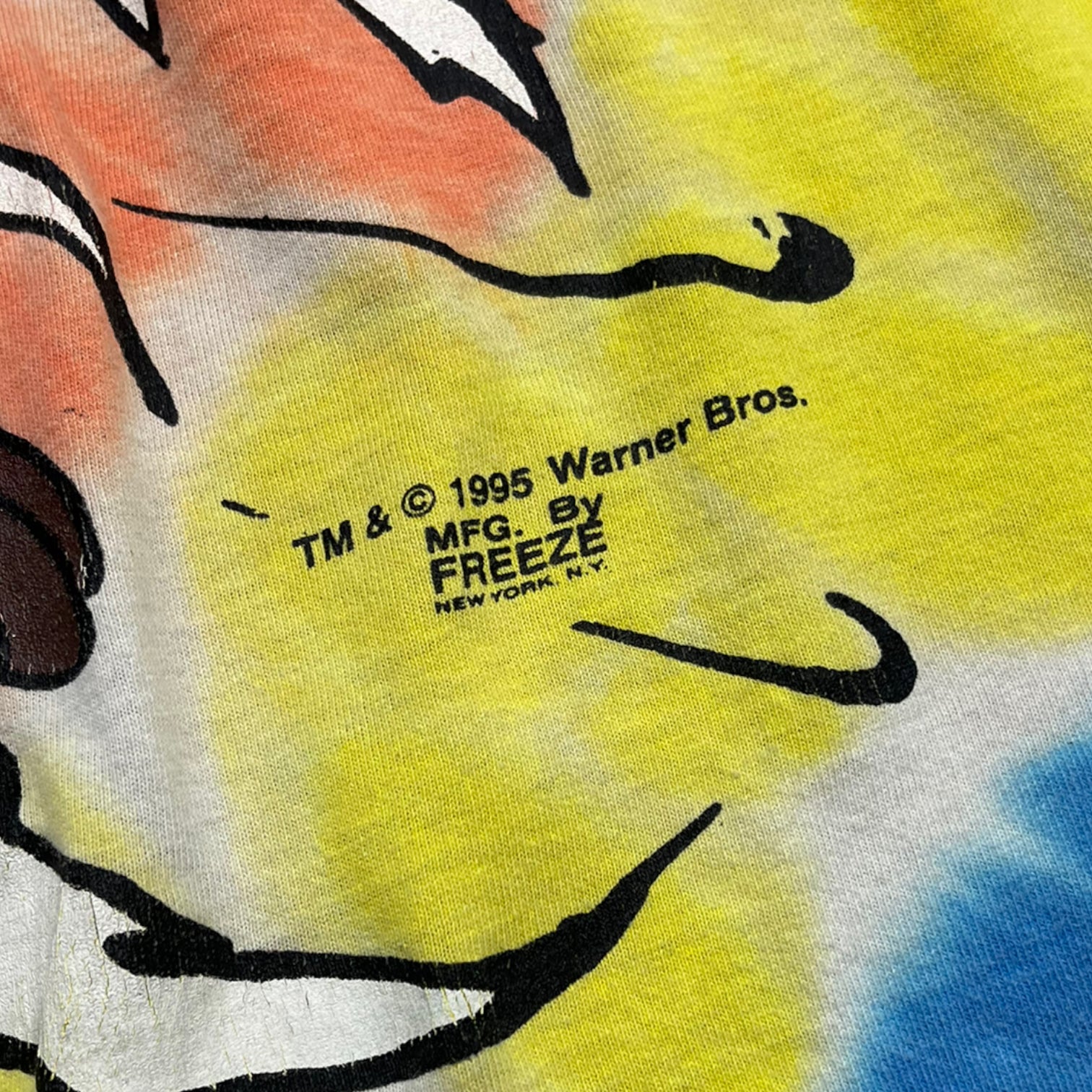 1995 Looney Tunes Taz Tie Dye Tee