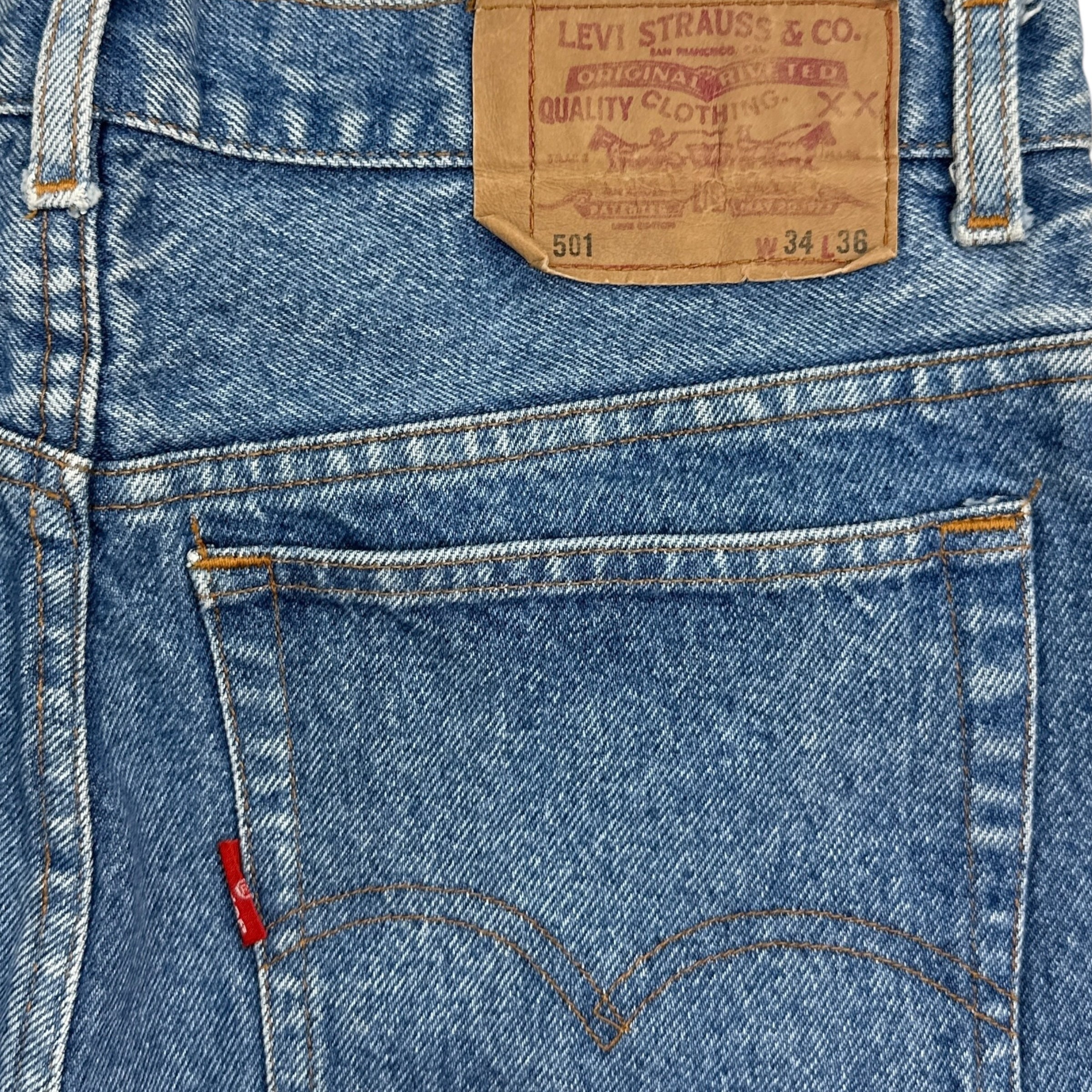 Vintage Levis 501 Stonewash Denim