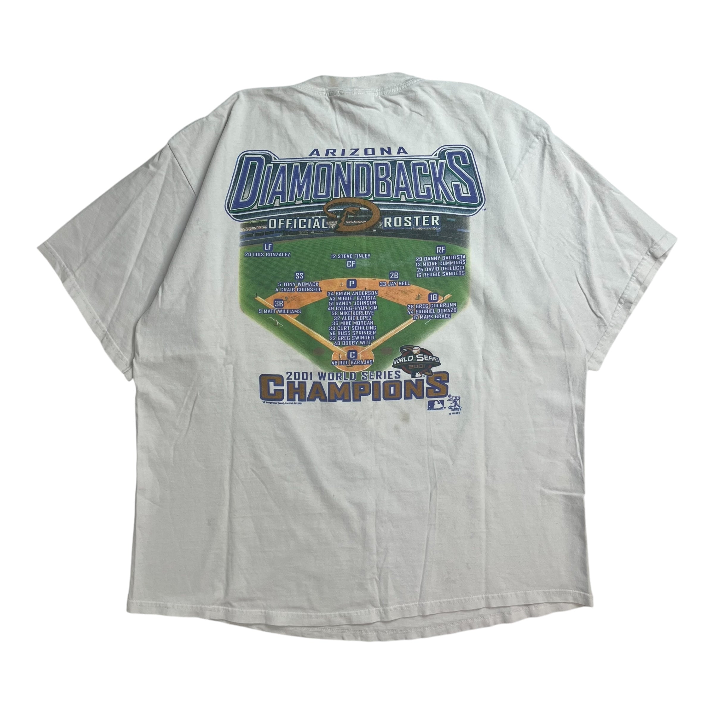 2001 Arizona Diamondbacks World Series Champions Tee White