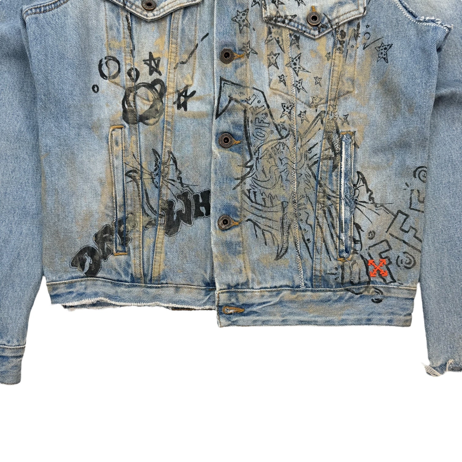 Off-White Wizard Deconstructed Jacket Extreme Bleach