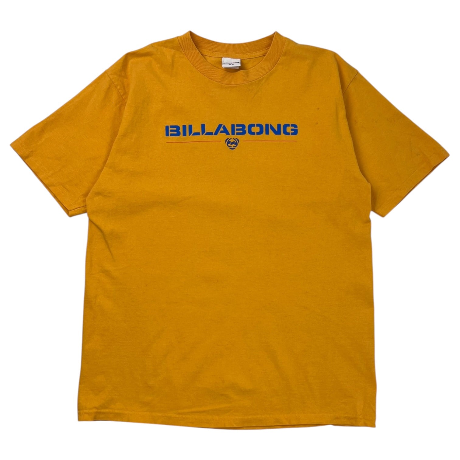 Vintage Y2K Billabong Stencil Spellout T-Shirt Taxi Yellow
