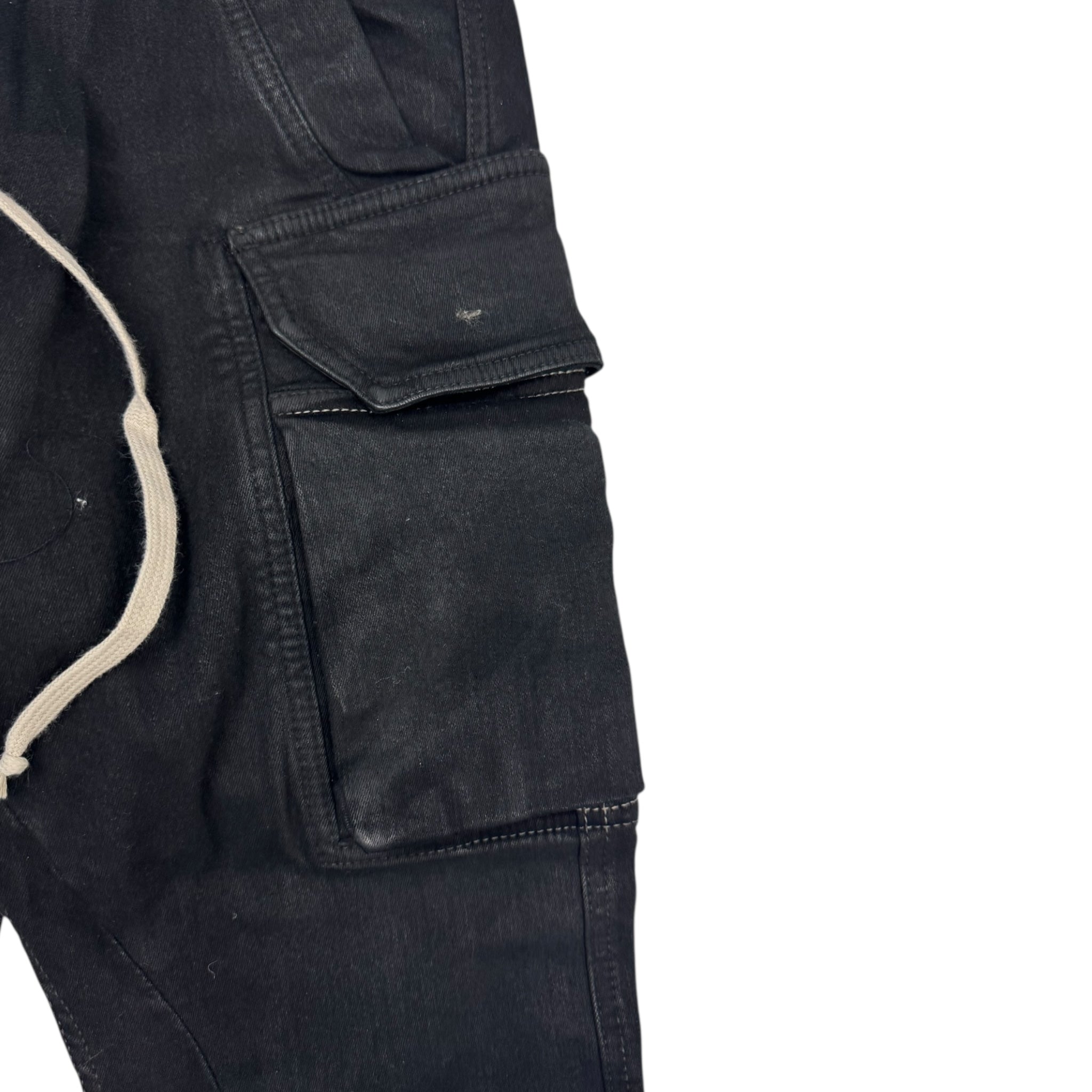 DRKSHDW Rick Owens Denim Mastodon Cut In Black