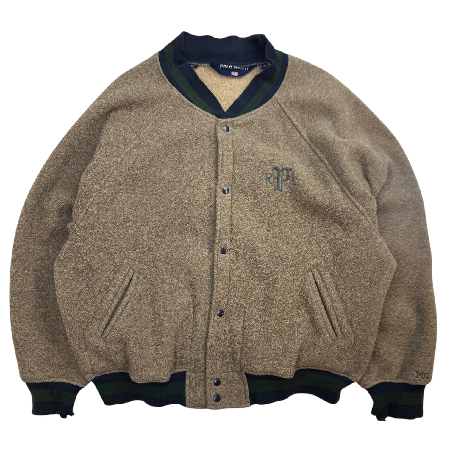 Vintage Ralph Lauren Polo Sport Button Up Jacket Brown