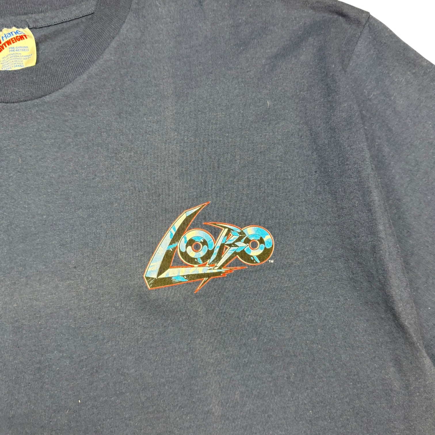 1993 Lobo ‘Bite Me Fan Boy’ Tee Navy Blue