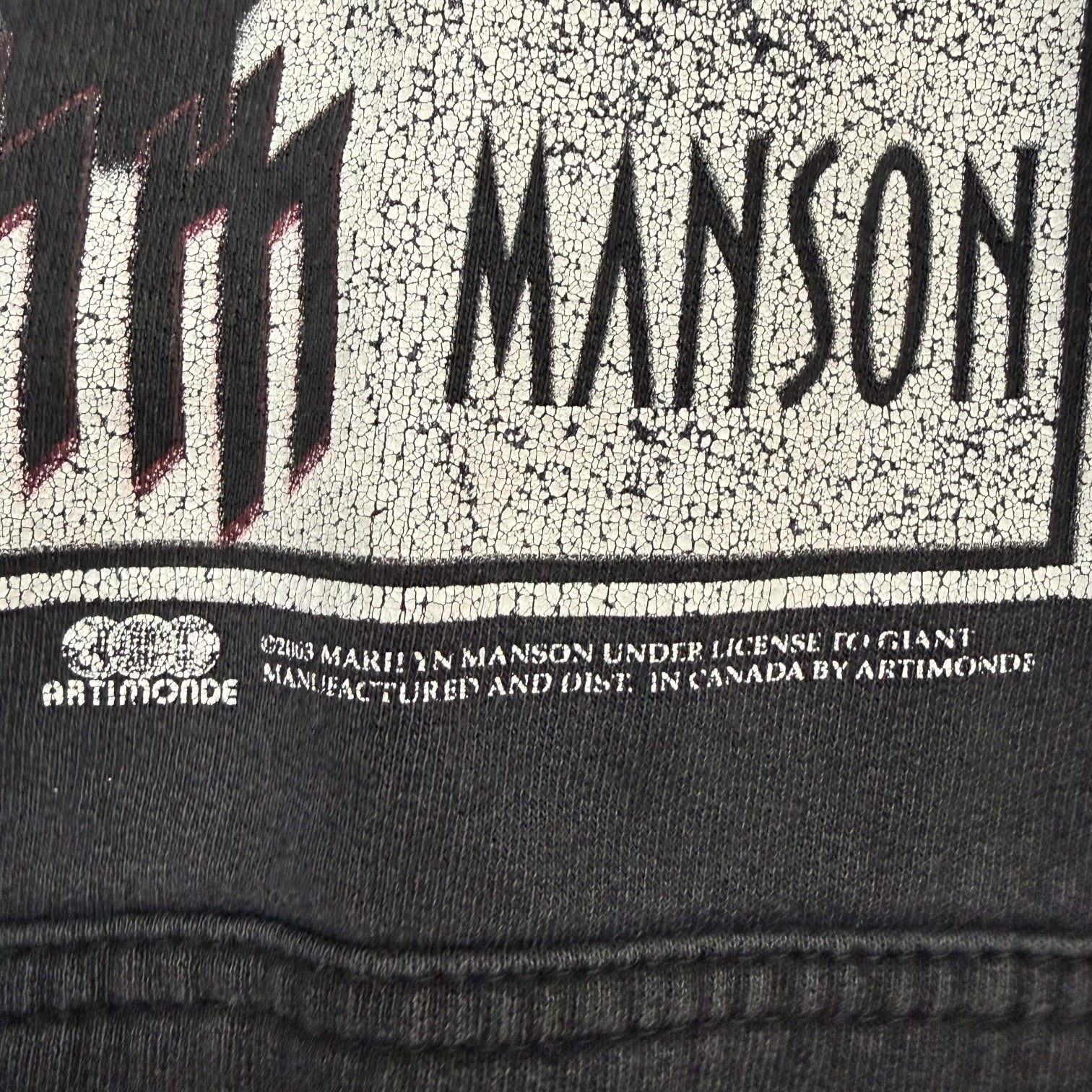 2003 Marilyn Manson Golden Age Of Grotesque Hoodie Black