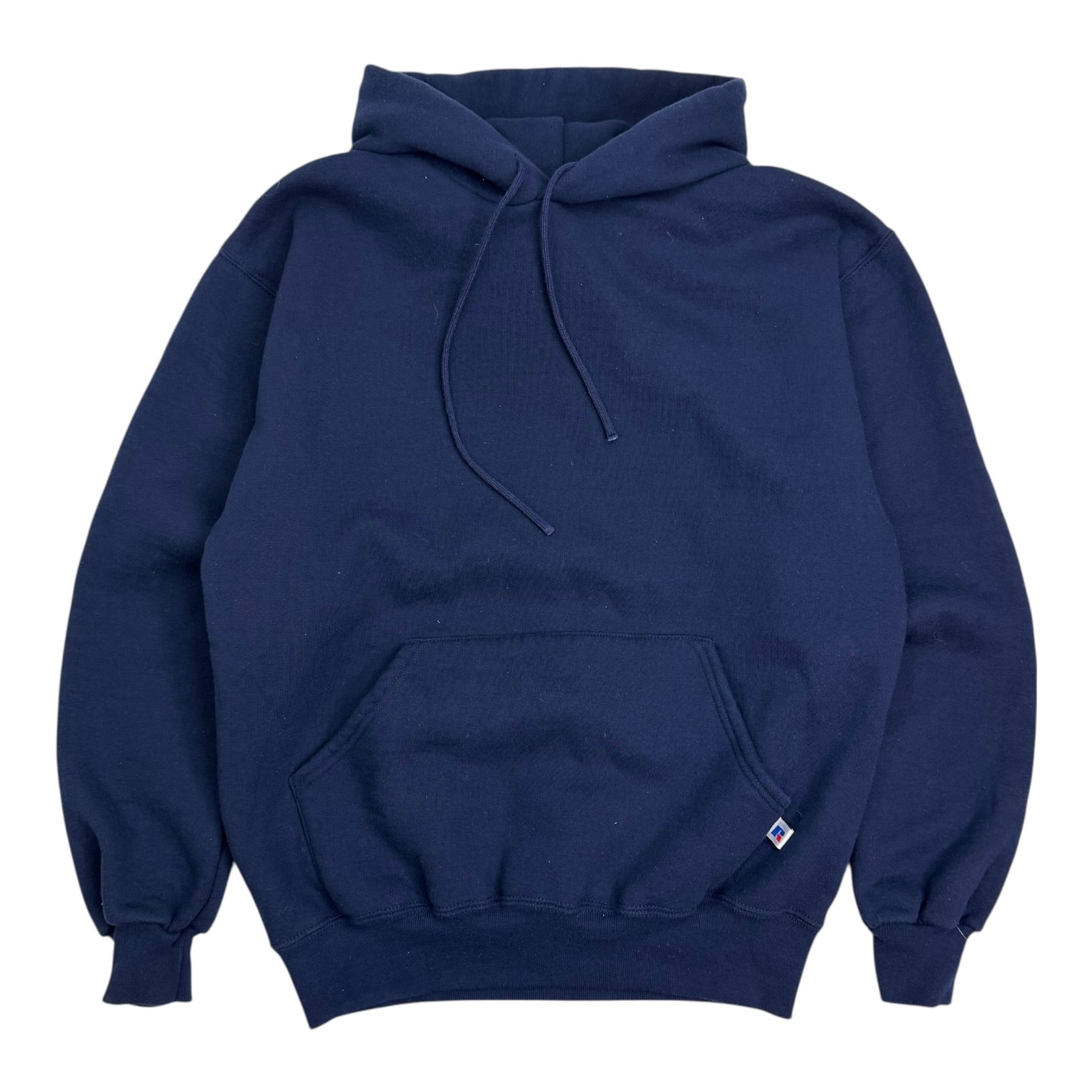 Vintage Russell Athletics Blank Hoodie Navy Blue