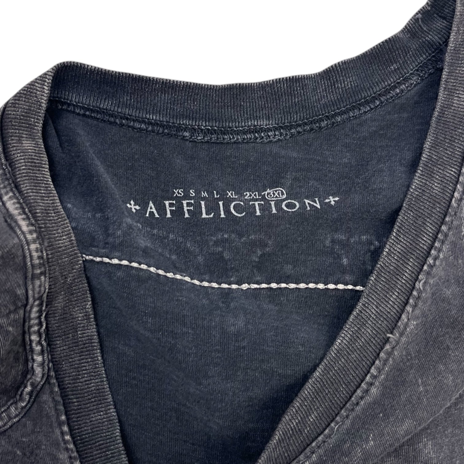 Vintage Affliction Winged Skull & Cross Bones T-Shirt