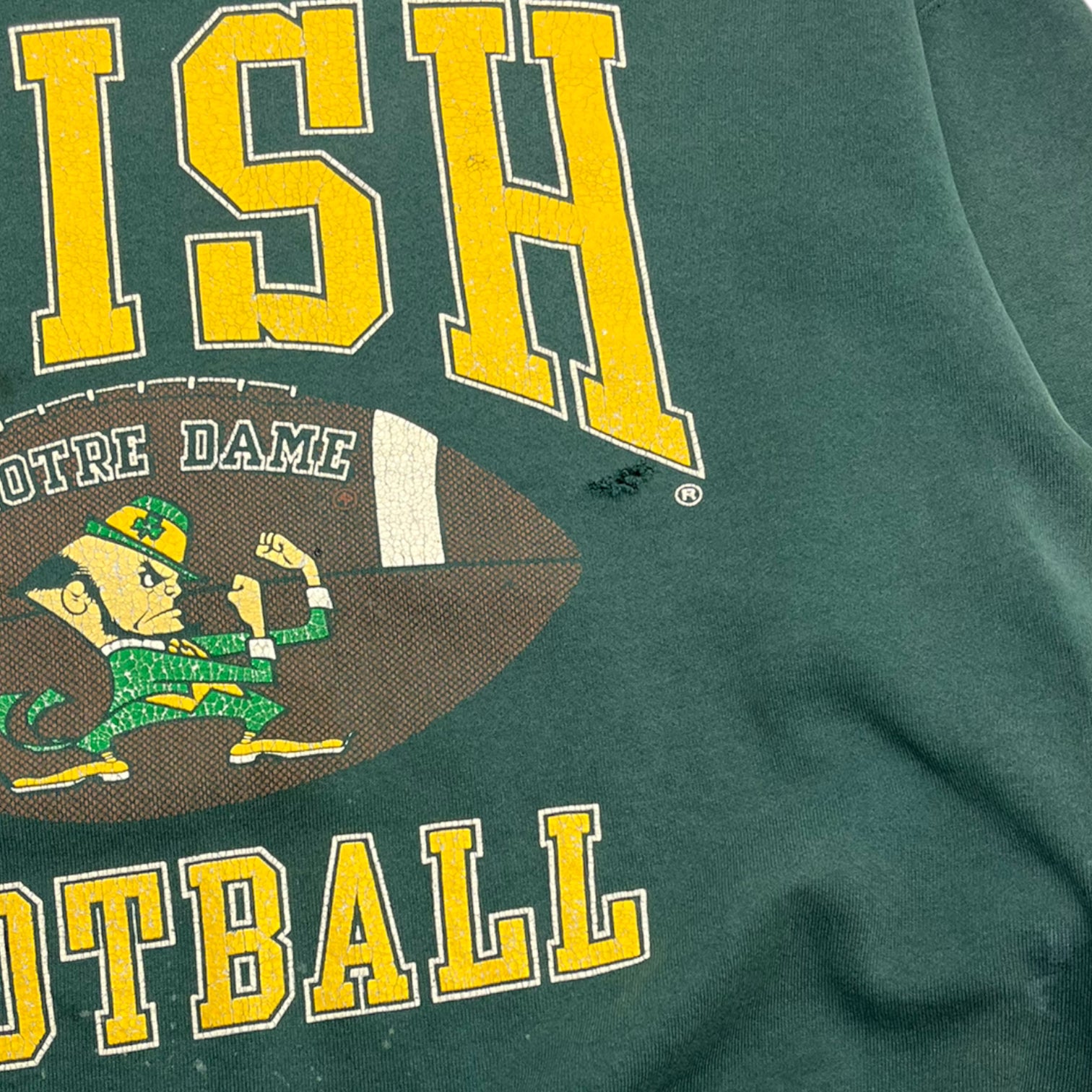 Vintage Notre Dame Irish Football Crew Neck