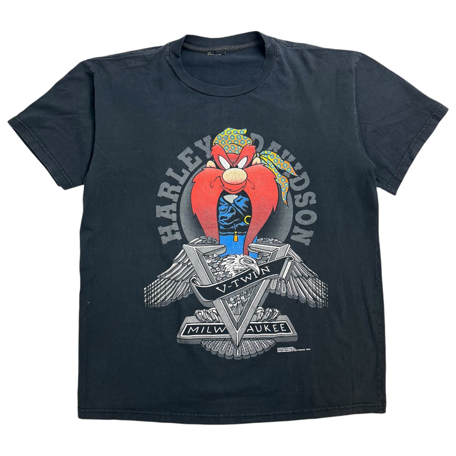 1995 Harley Davidson Yosemite Sam Tee Black