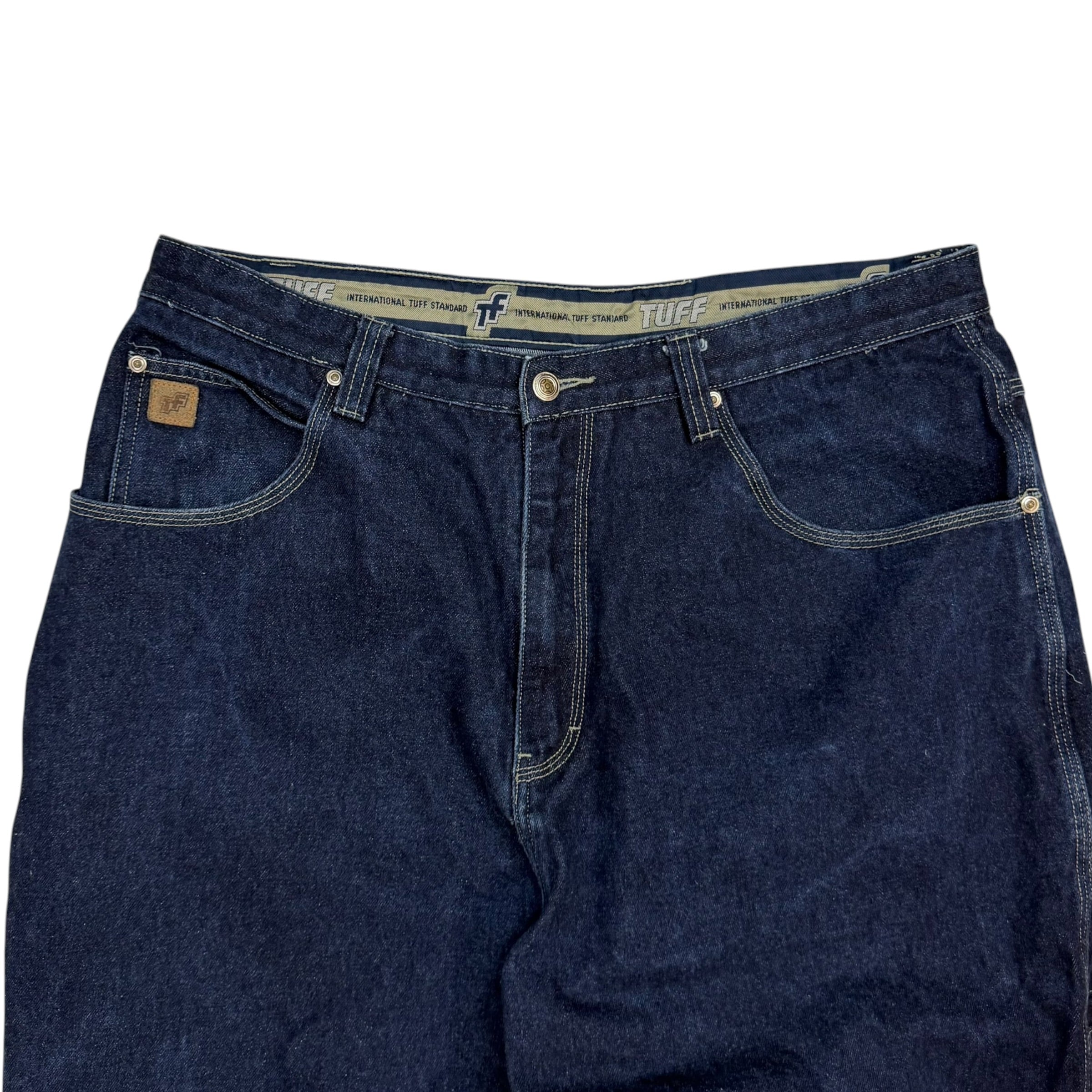 Vintage Tuff Baggy Denim Pants Dark Indigo