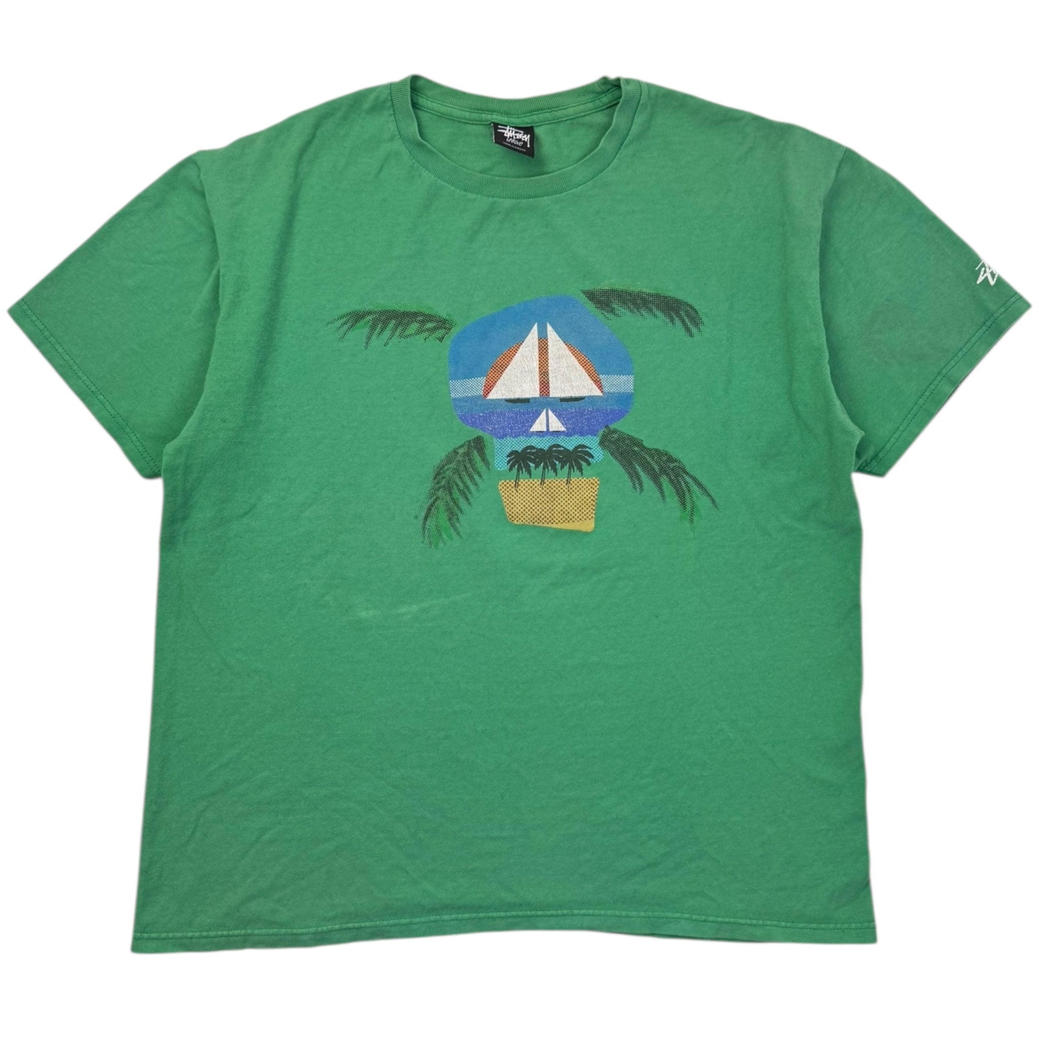 Stussy Coastal Beach T-Shirt Green