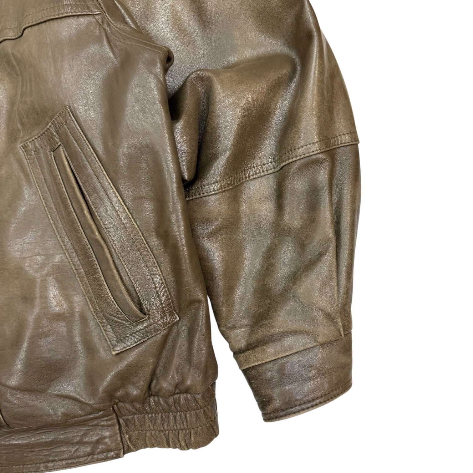 Vintage London Fog Leather Jacket Brown