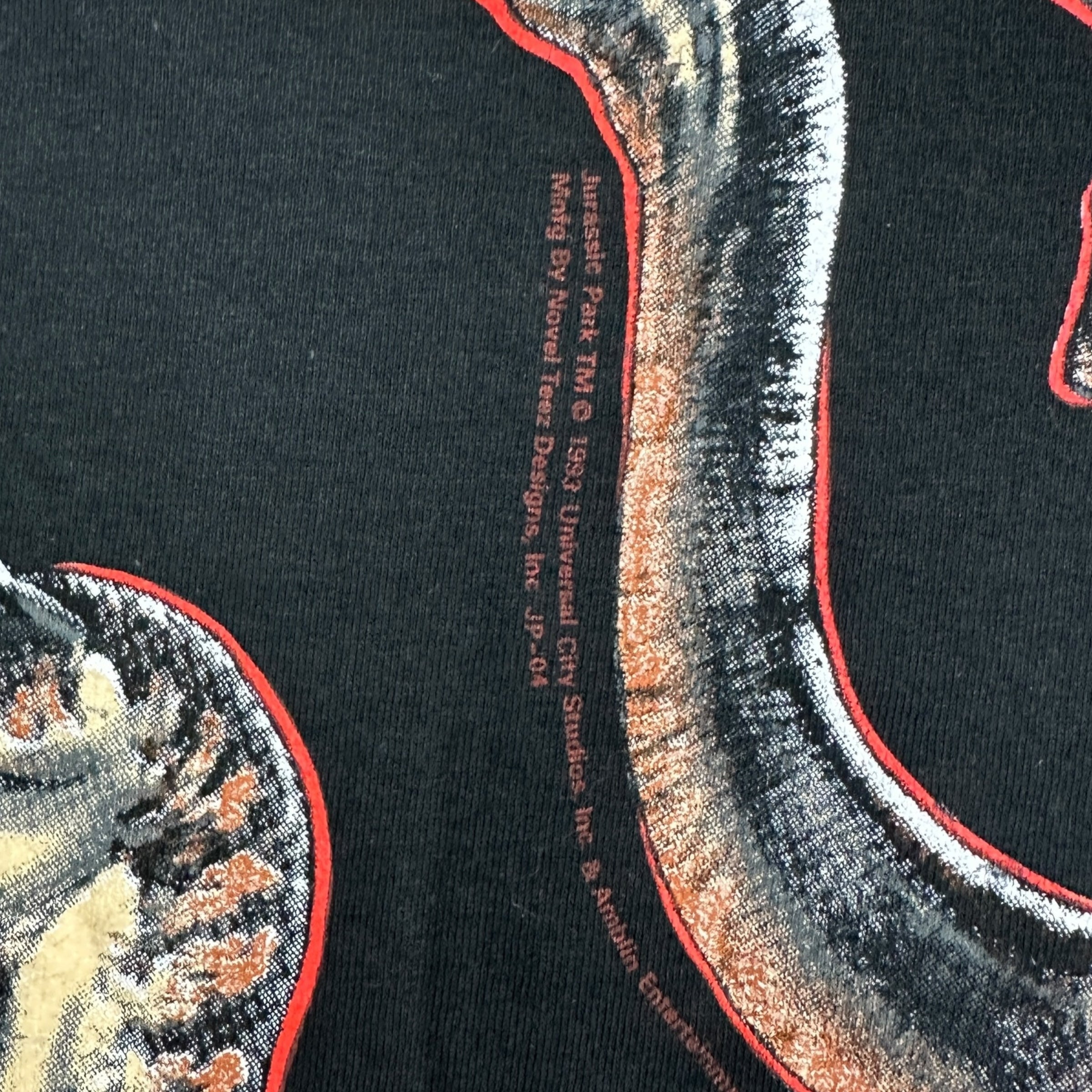 1993 Jurassic Park All Over Print Tee Black