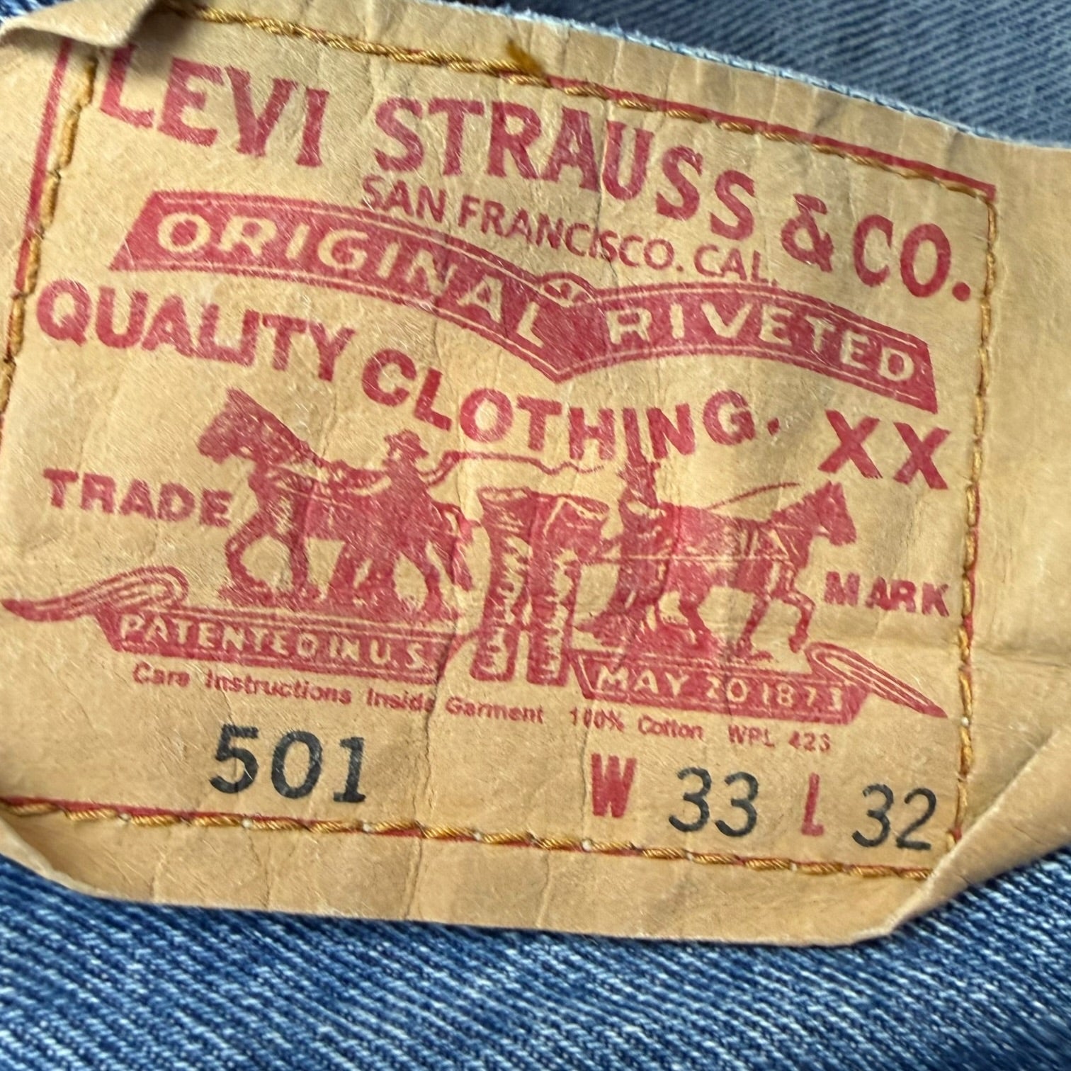 Vintage Levi’s 501 Denim Pants Medium Wash