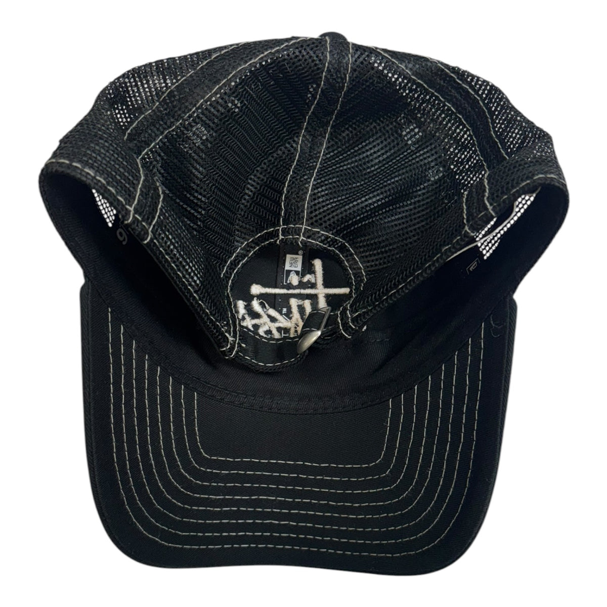 Stussy Basic Trucker StrapBack Hat Black