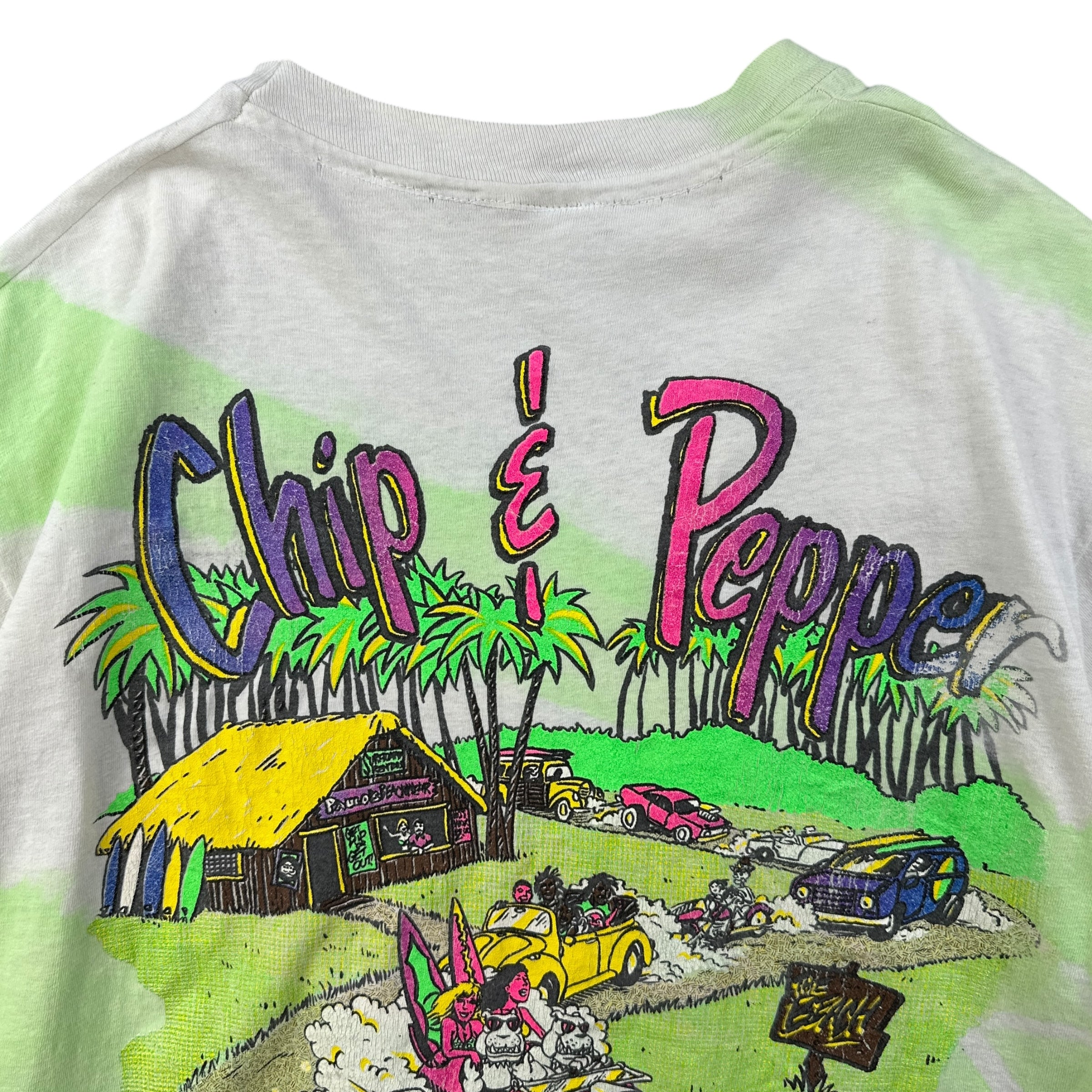 1990 Chip & Pepper Wetwear Neon Tie Dye Tee