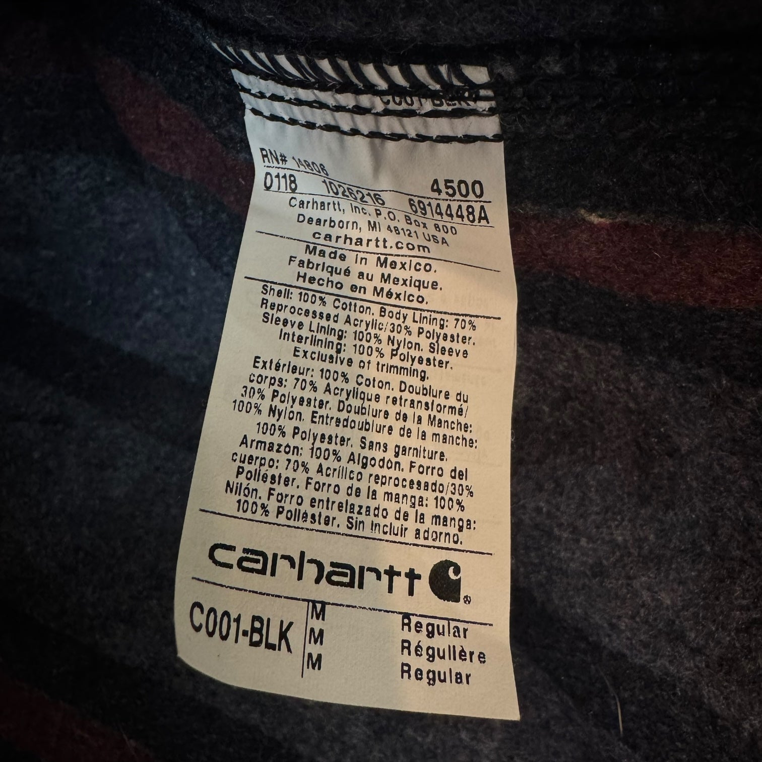 Vintage Carhartt Chore Jacket Black