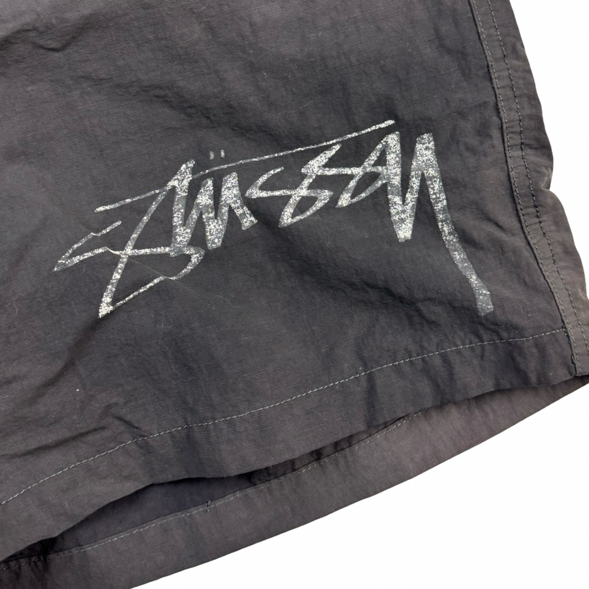 Stussy Nylon Swim Shorts Grey
