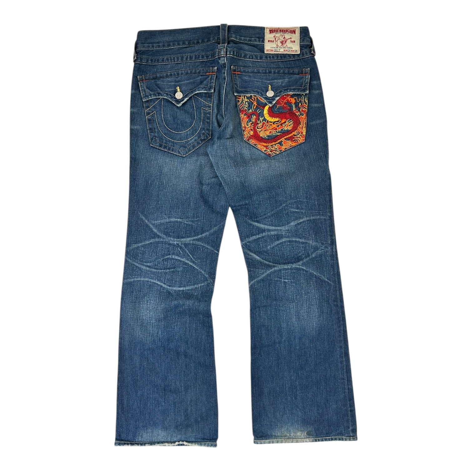 Vintage True Religion Dragon Jeans Medium Wash
