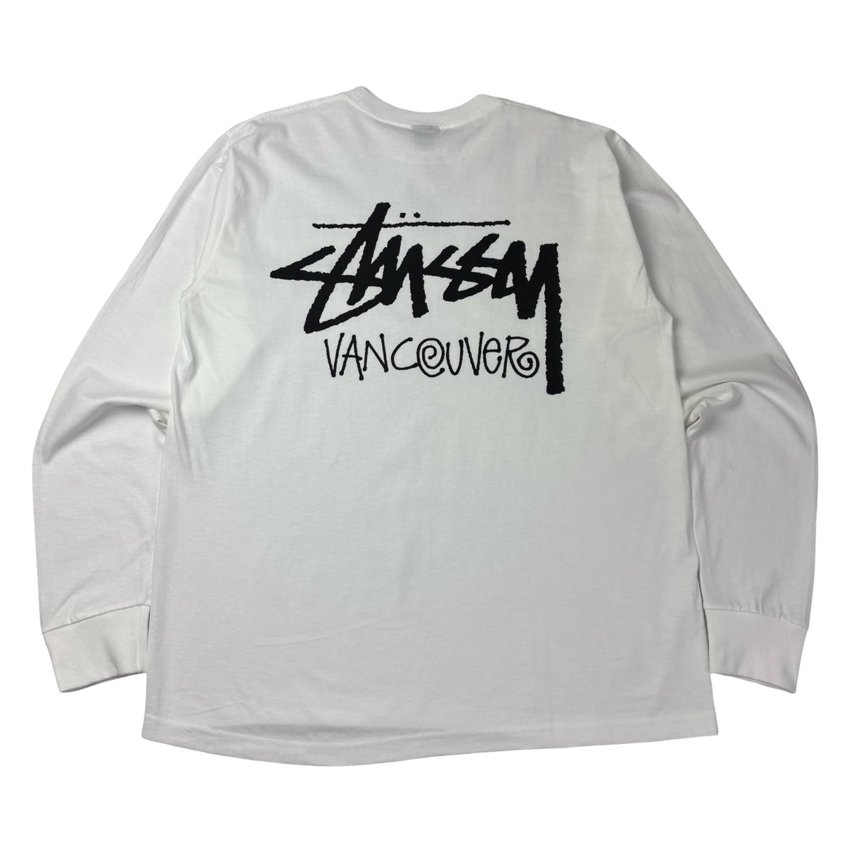 Stussy Stock Vancouver L/S Tee White
