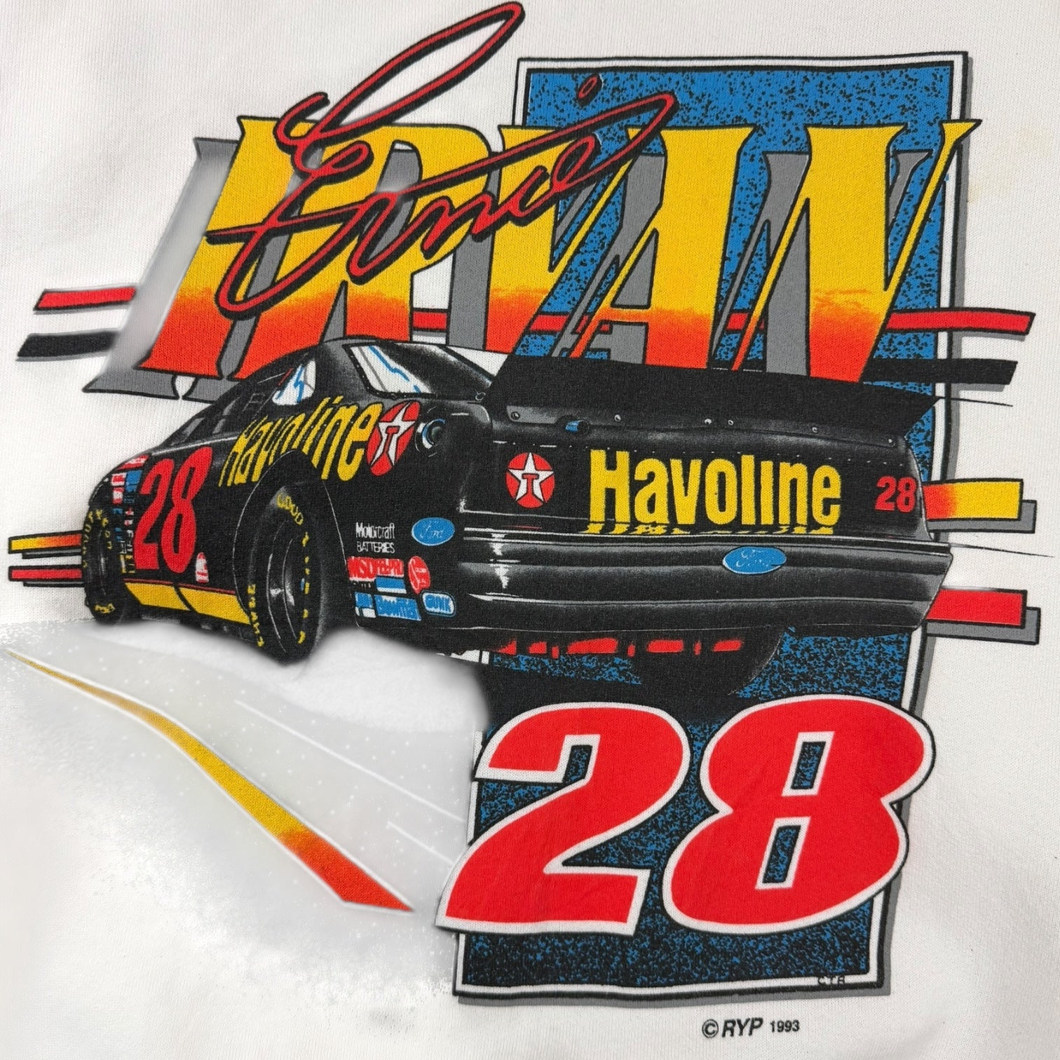 Vintage 1993 Ernie Irvan Sweatshirt White