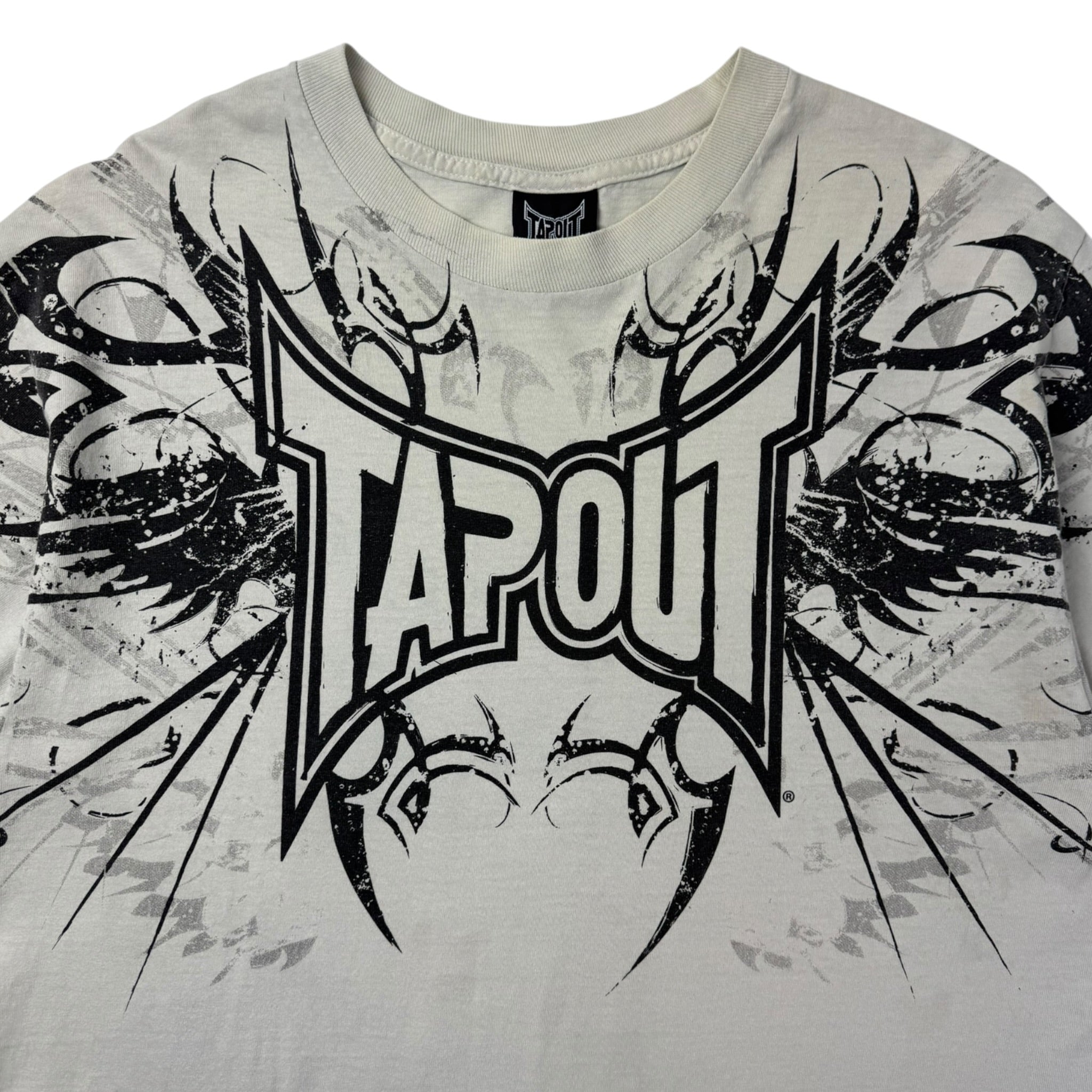 Vintage Y2K Tapout Cyber T-Shirt White