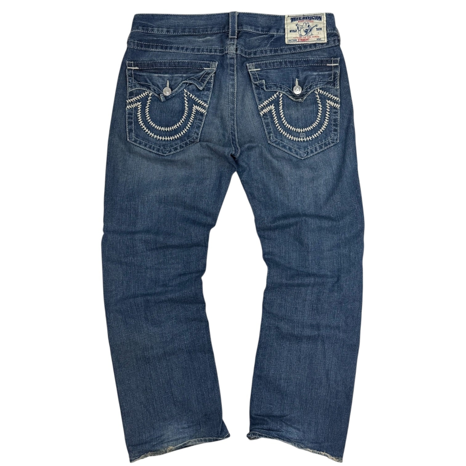 Vintage True Religion Straight Cut Denim Pants Medium Wash