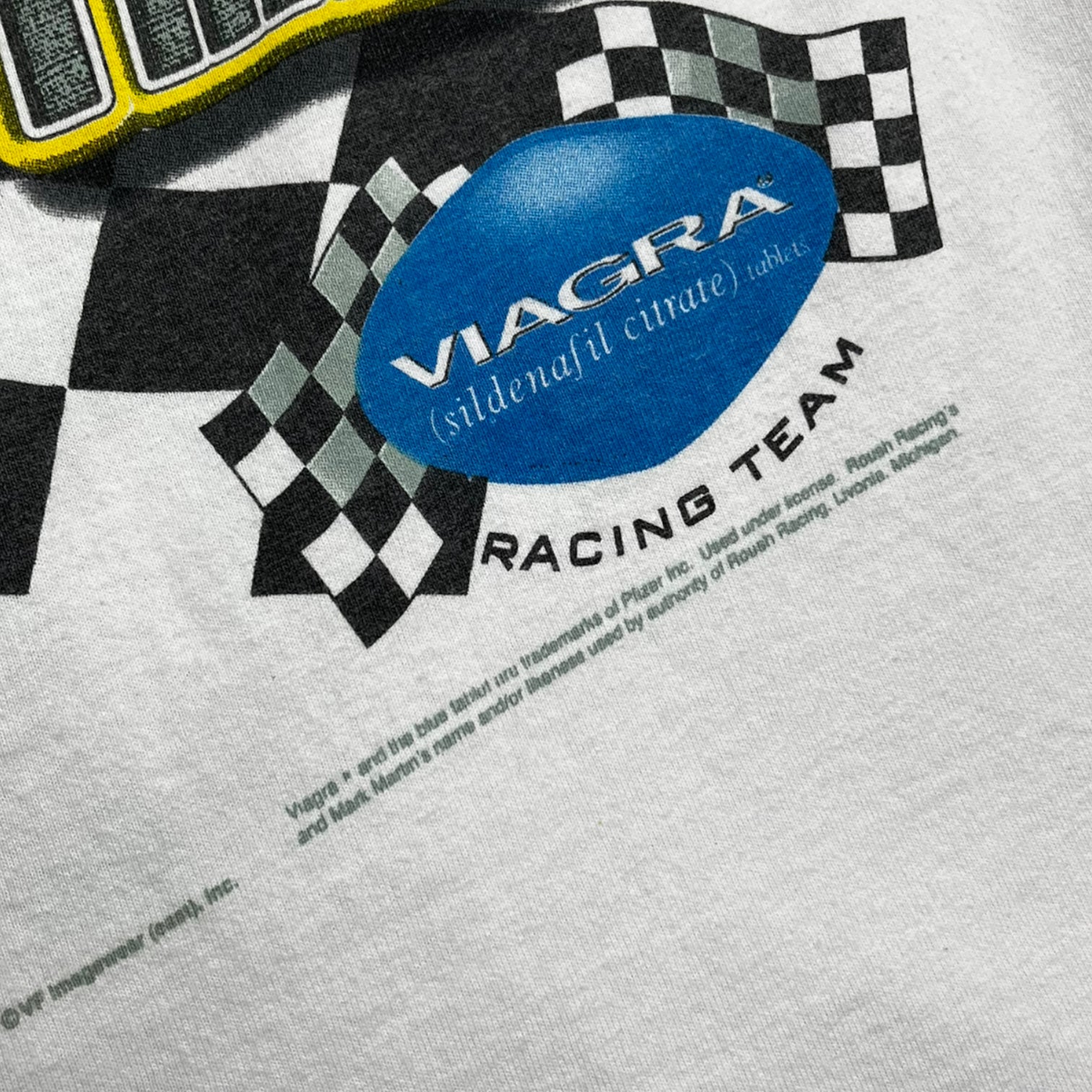 Vintage Viagra Racing T-Shirt White