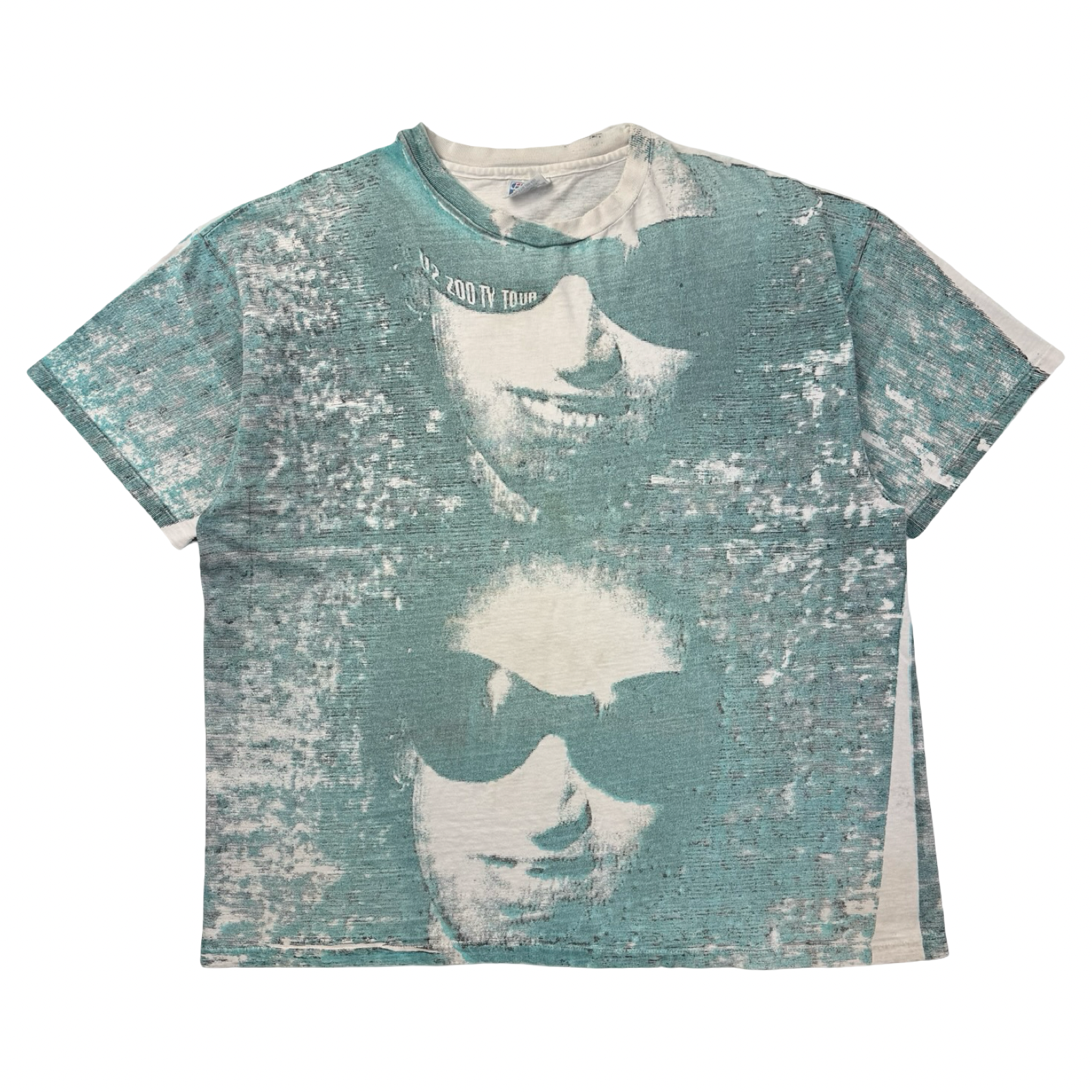 1991 U2 Zooropa TV Tour All Over Print Band T-Shirt