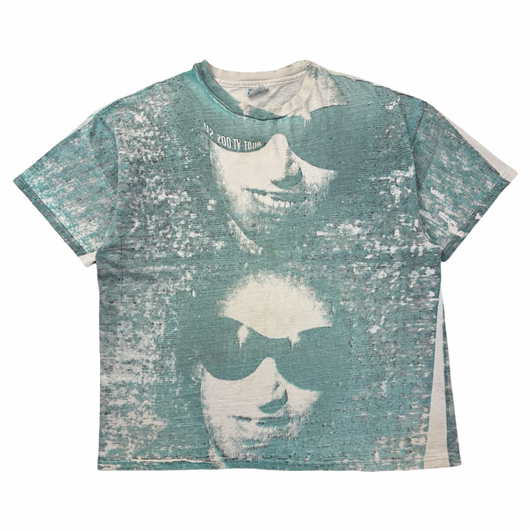 1991 U2 Zooropa TV Tour All Over Print Band T-Shirt