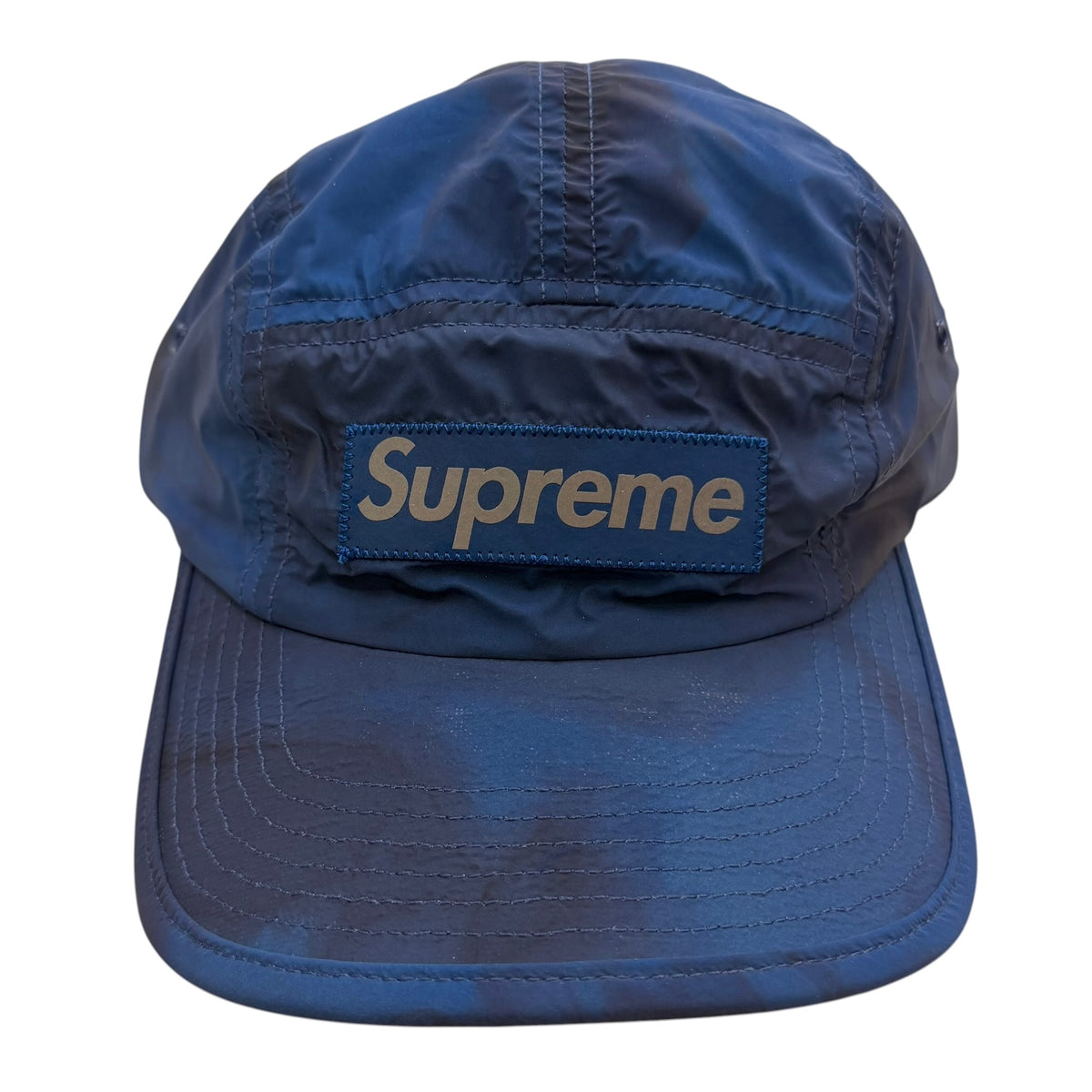 Supeme Reflective Dyed Camp Cap Blue