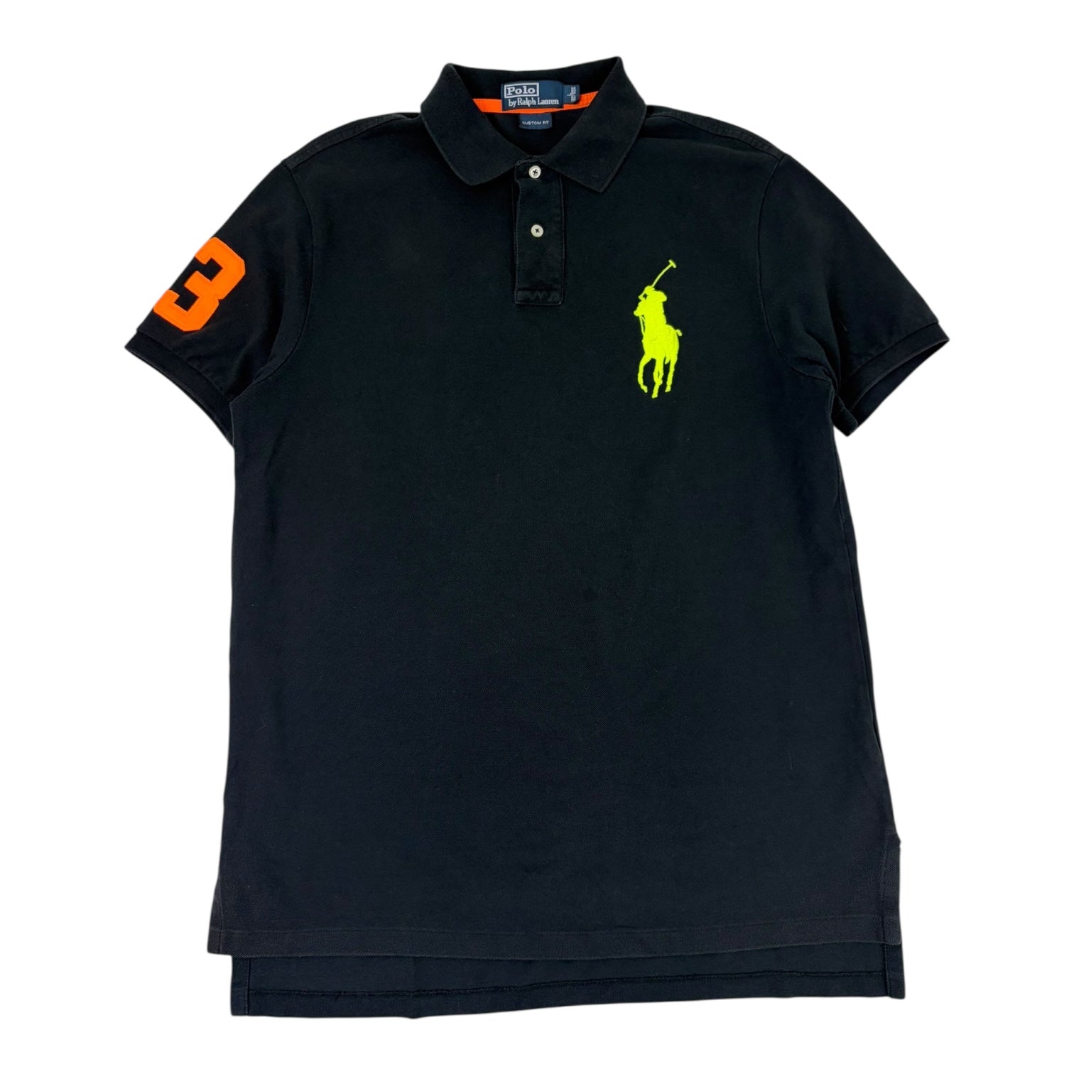 Vintage Polo Ralph Lauren Big Pony Polo T-Shirt Black