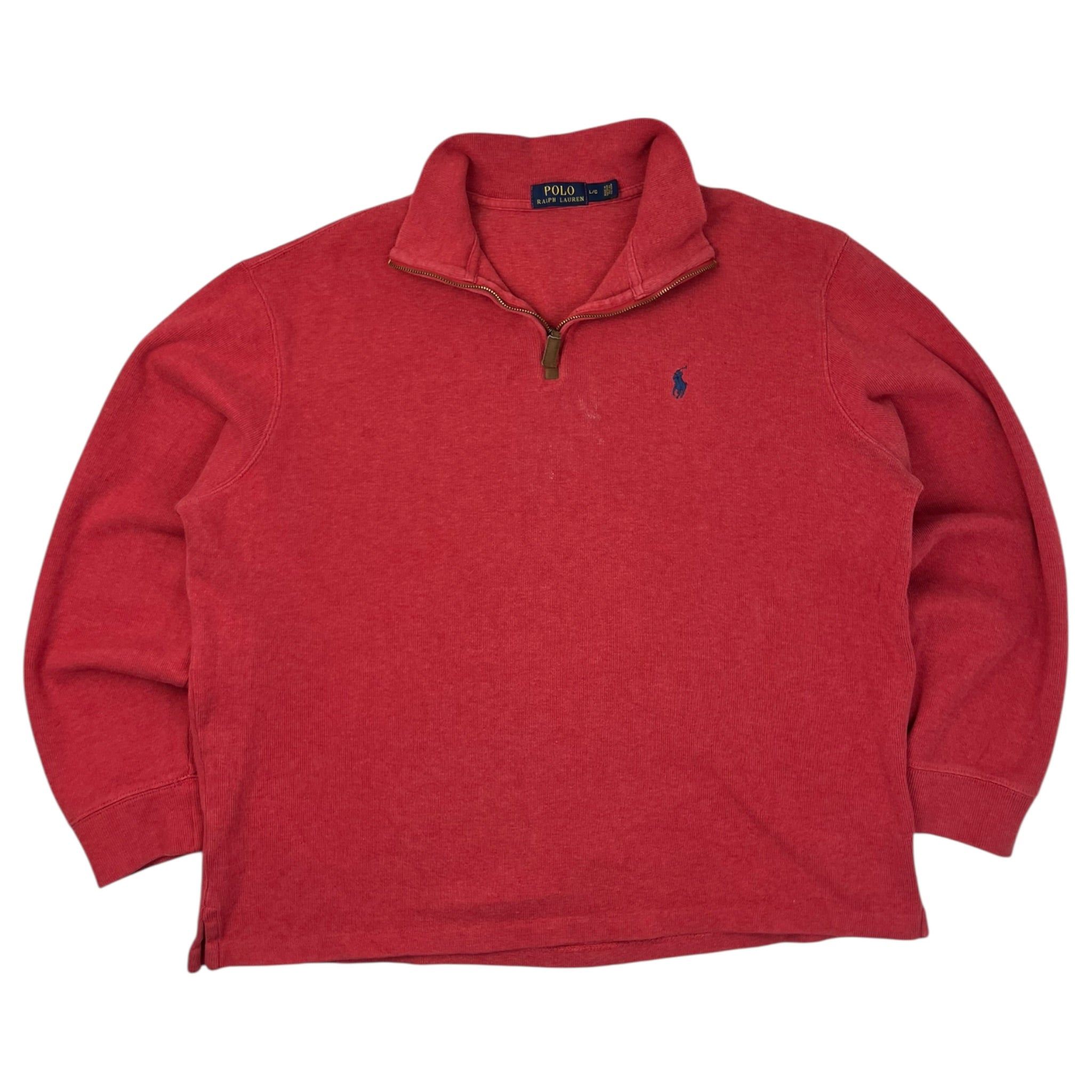 Polo Ralph Lauren Faded Red Quarter Zip Sweater