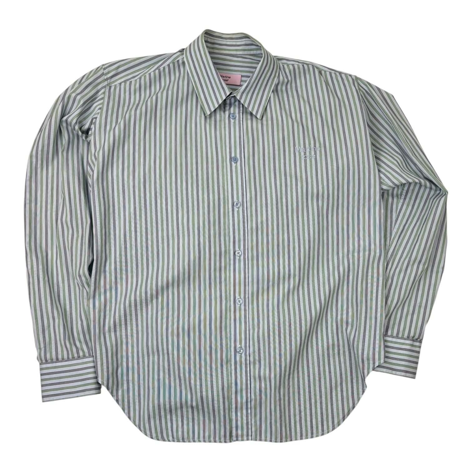 Martine Rose Striped Long Sleeve Button Down Shirt
