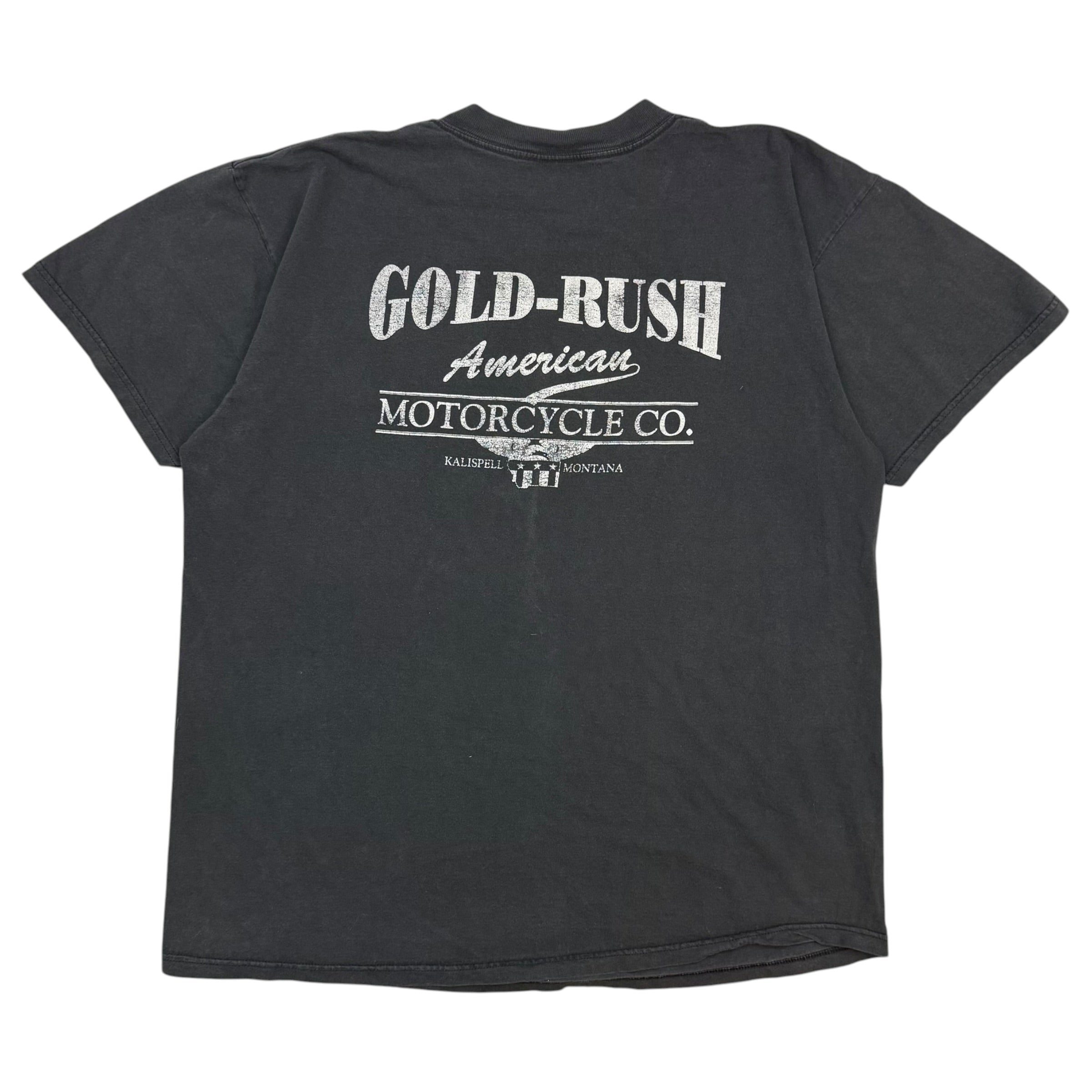 Vintage 3D Emblem ‘Bad To The Bone’ Tee Black