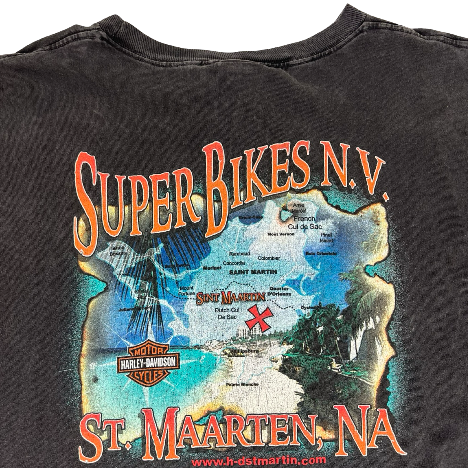 Vintage Harley Davidson “Super Bikes N.V” Souvenir T-Shirt Navy